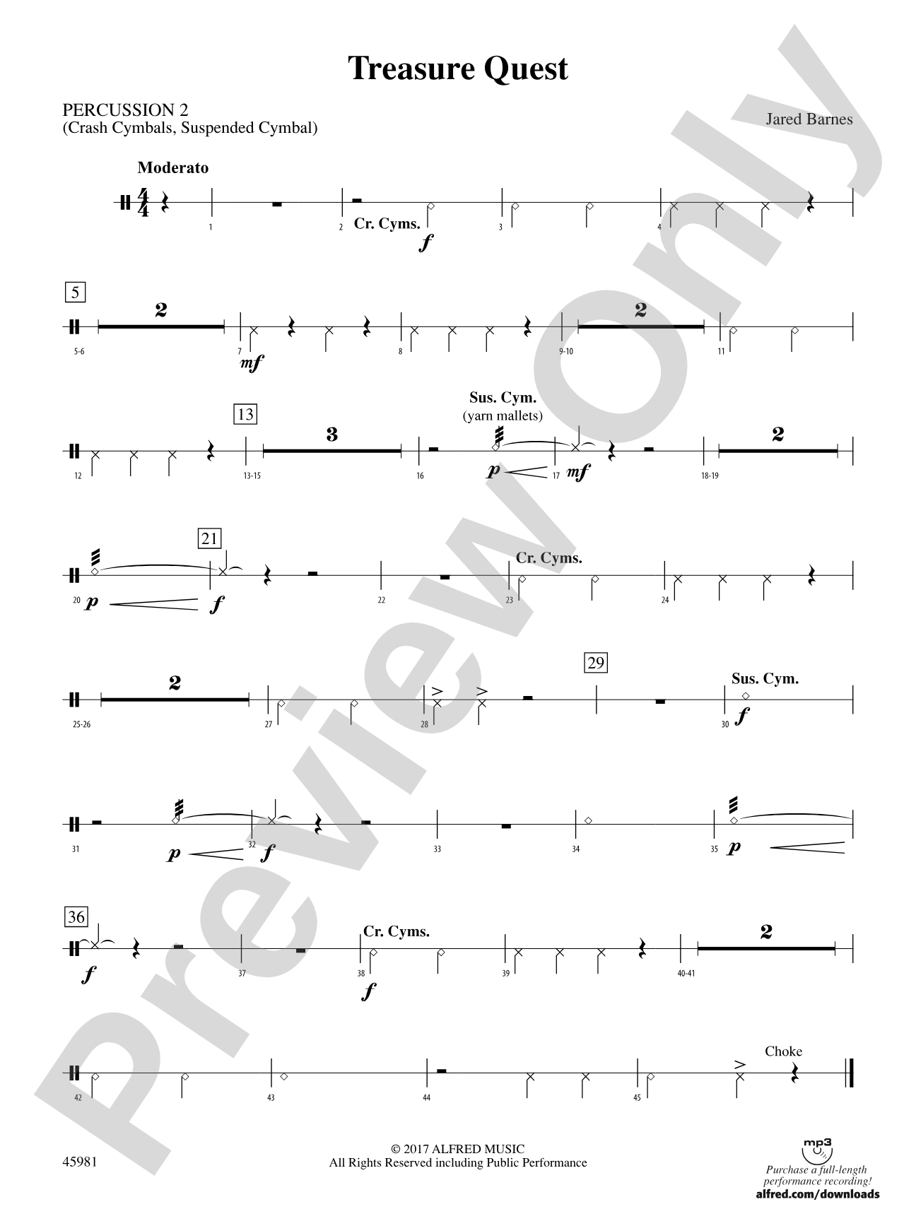 Treasure Quest: 2nd Percussion