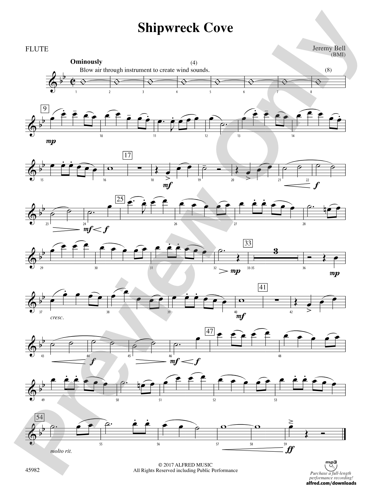 Shipwreck Cove: Flute