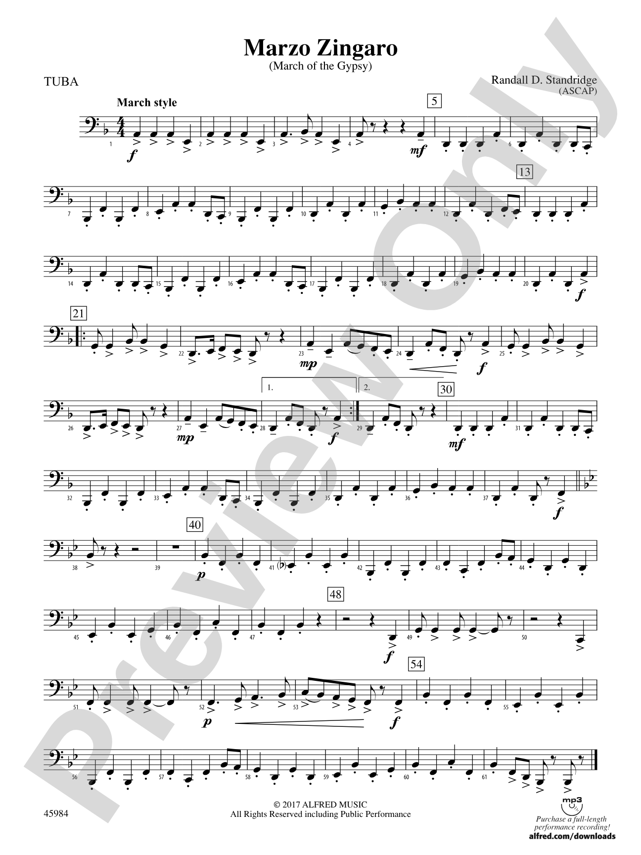 Marzo Zingaro: Tuba