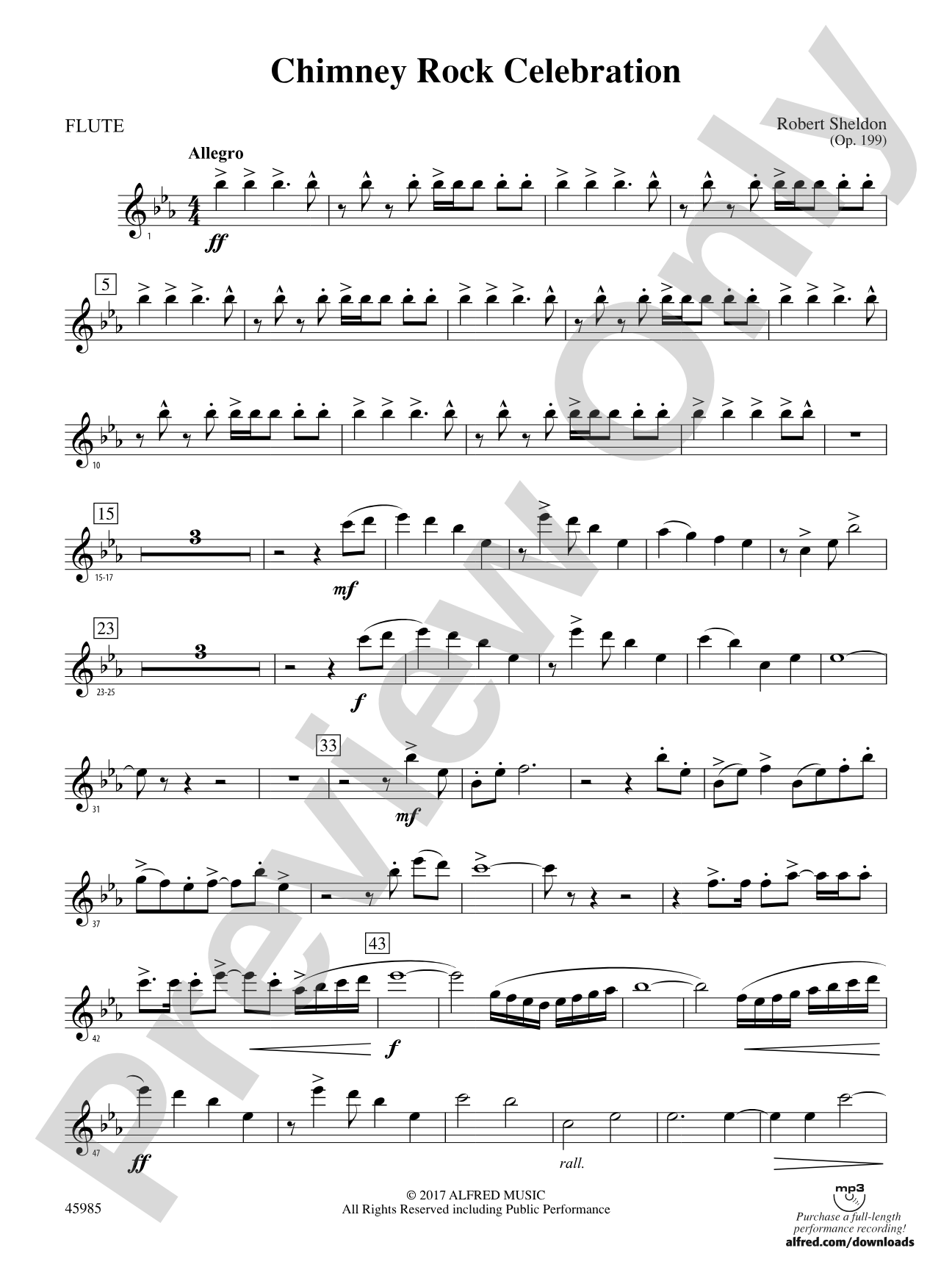 Chimney Rock Celebration: Flute