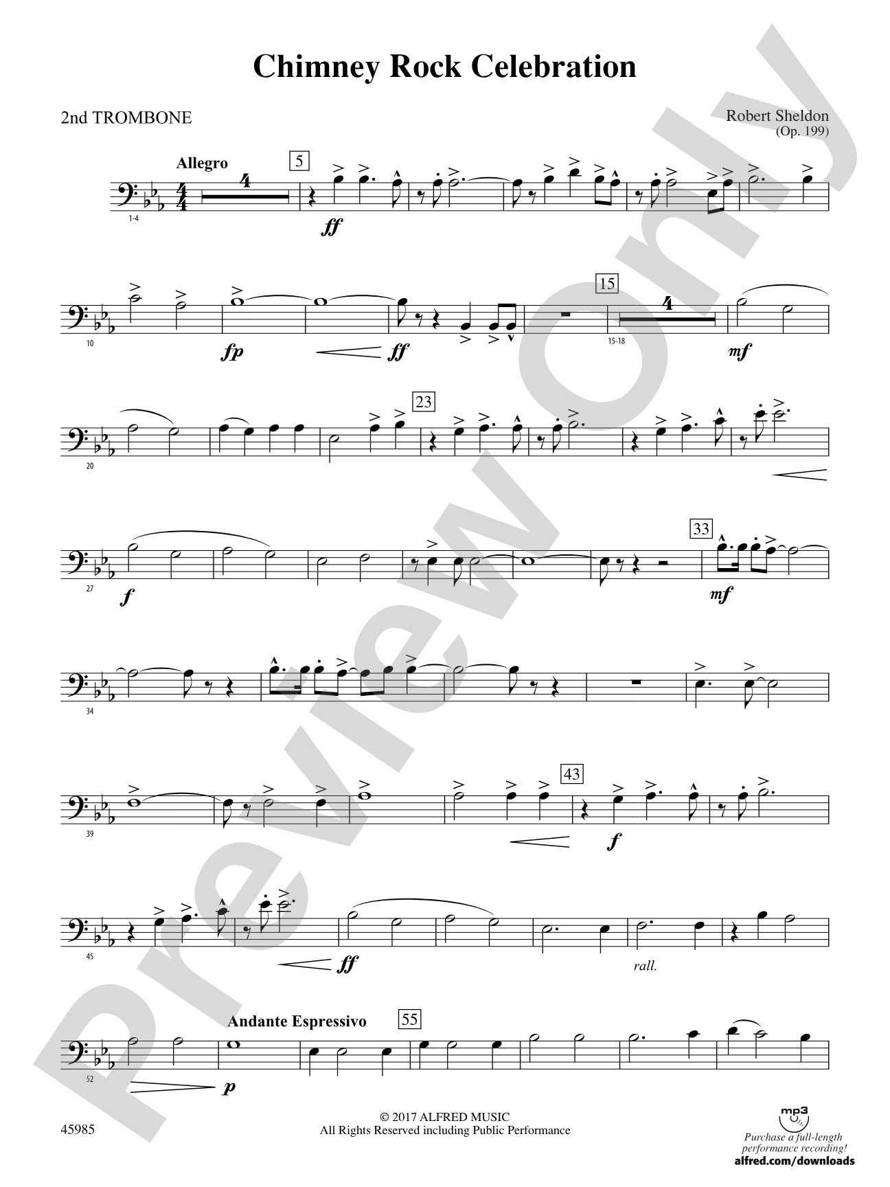 Chimney Rock Celebration: 2nd Trombone