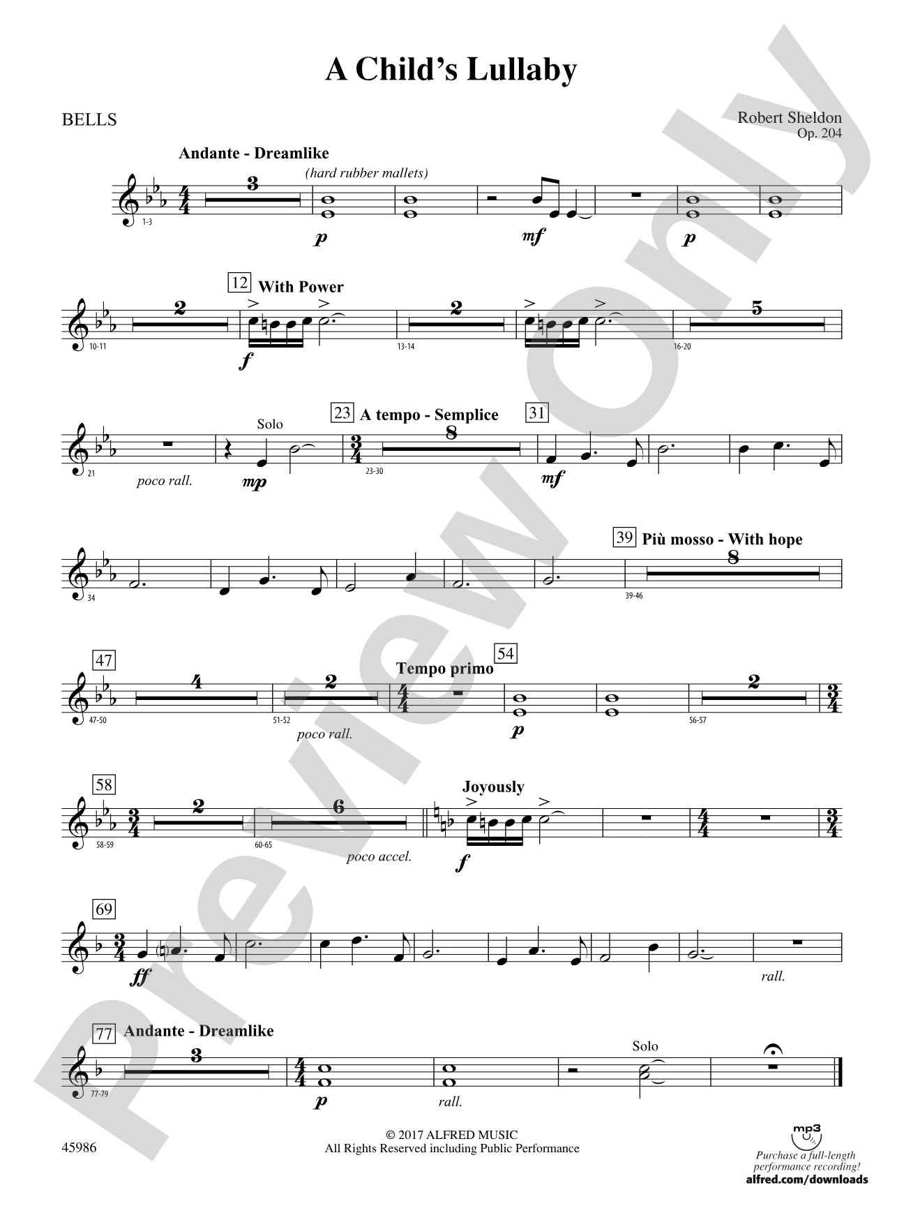 A Child's Lullaby: Bells