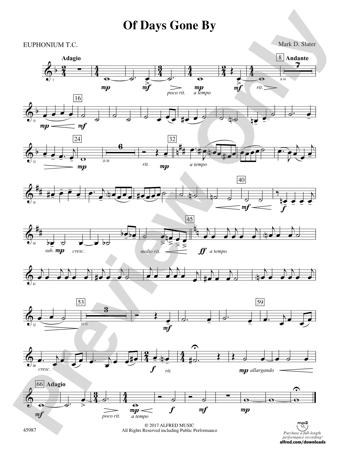 Of Days Gone By: Baritone T.C.