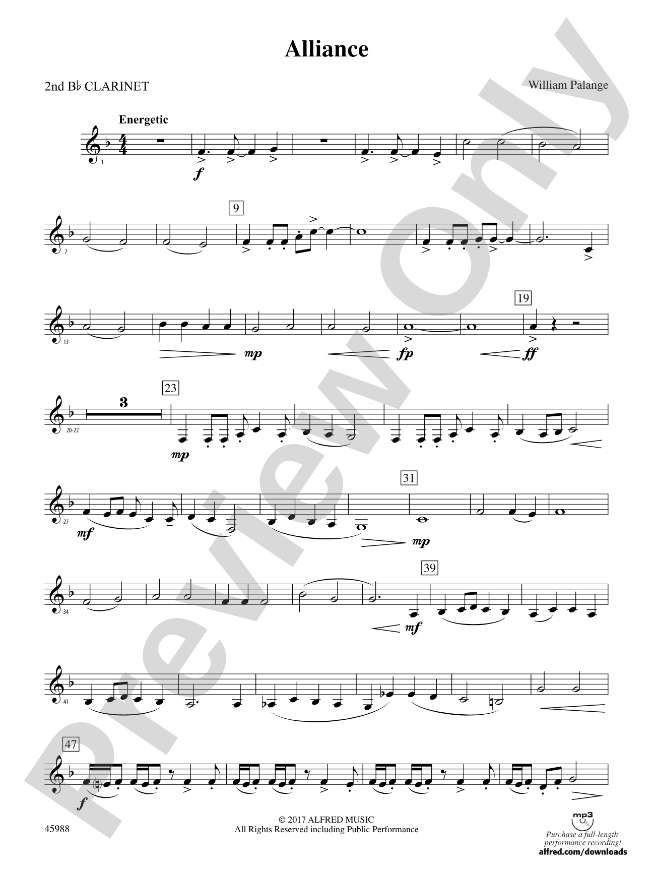 Alliance: 2nd B-flat Clarinet
