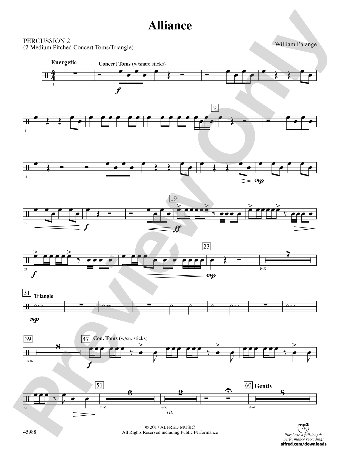 Alliance: 2nd Percussion