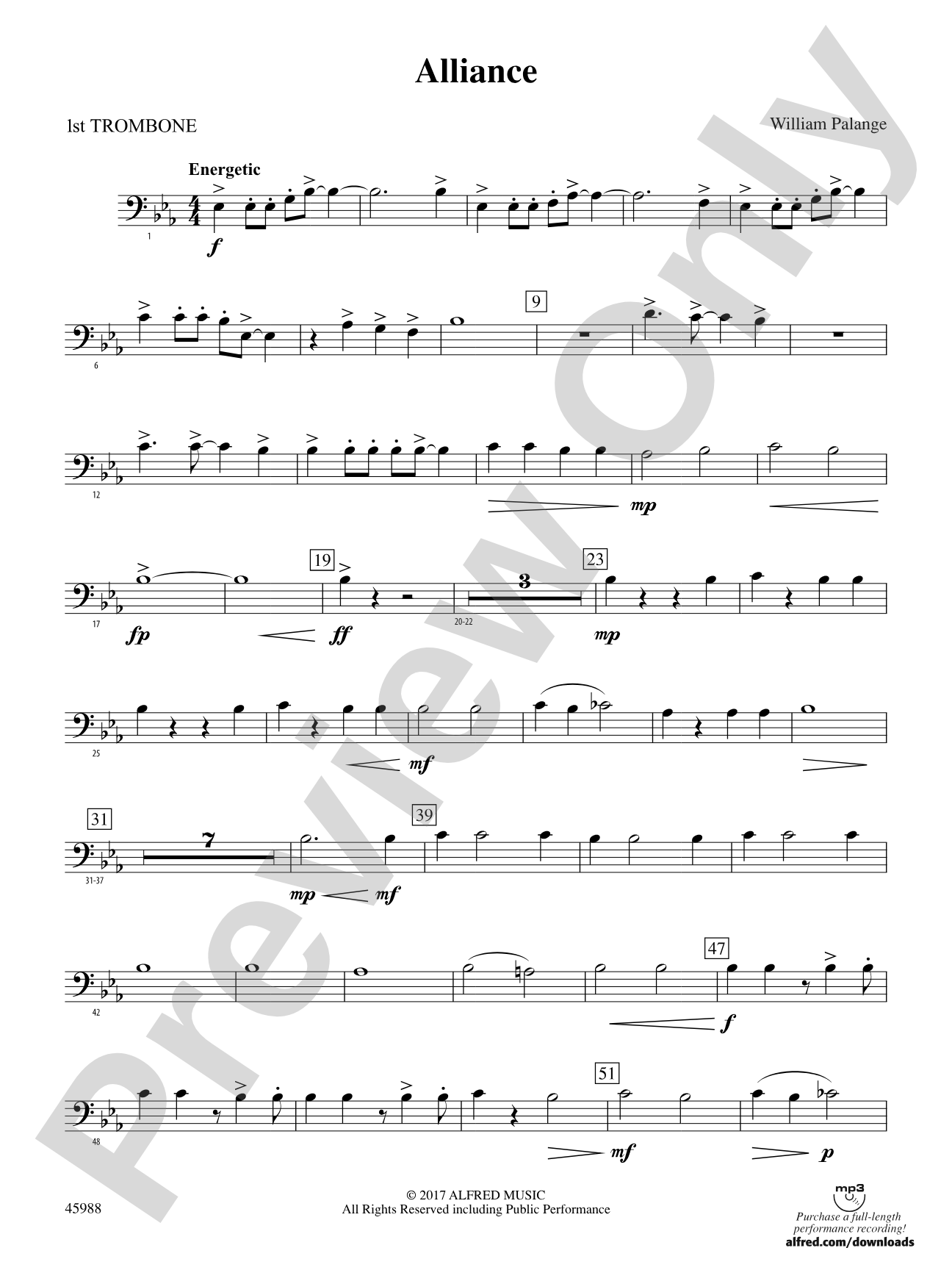 Alliance: 1st Trombone