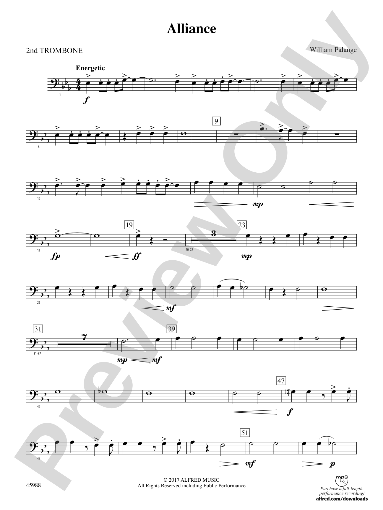 Alliance: 2nd Trombone