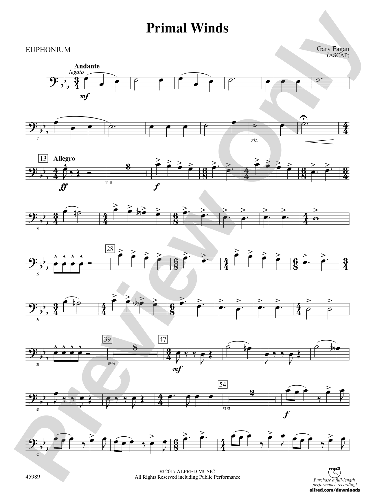 Primal Winds: Baritone B.C.