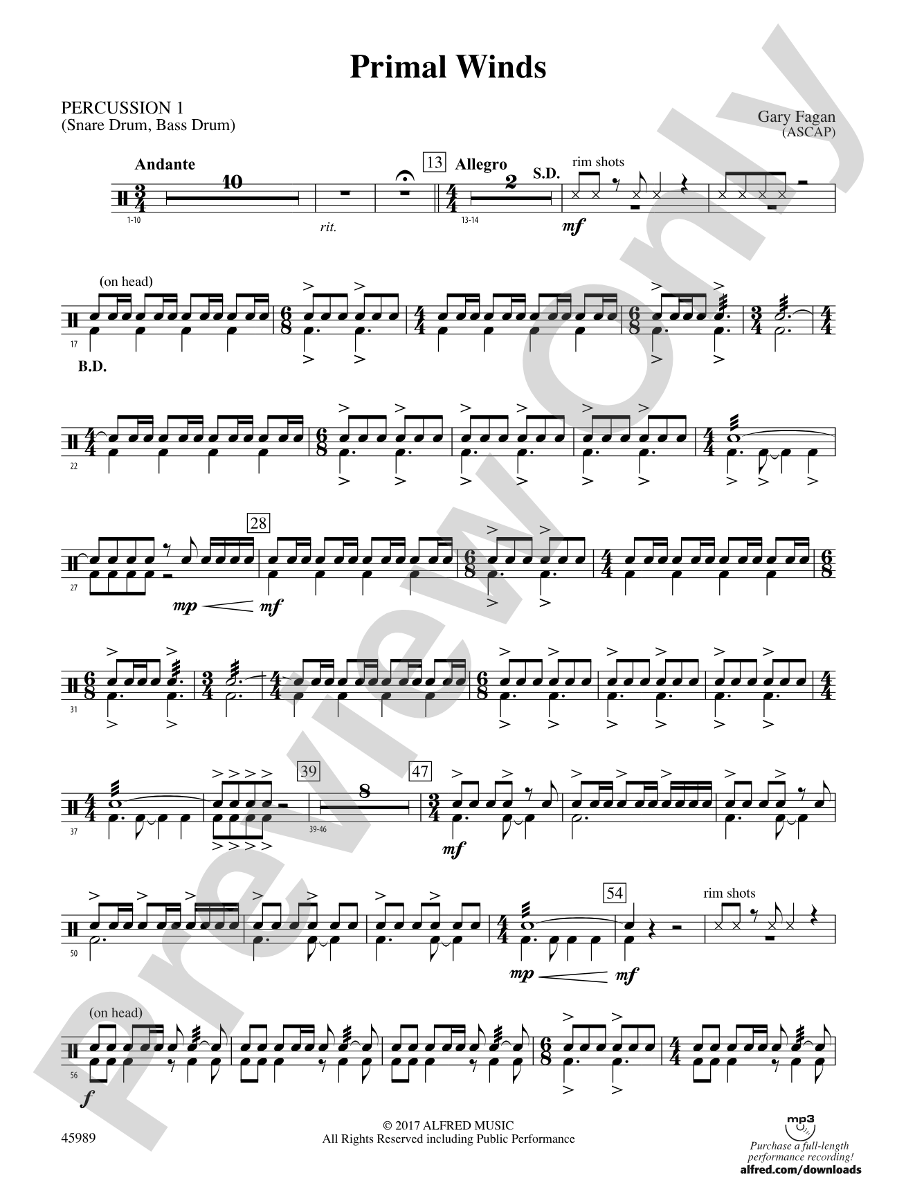 Primal Winds: 1st Percussion