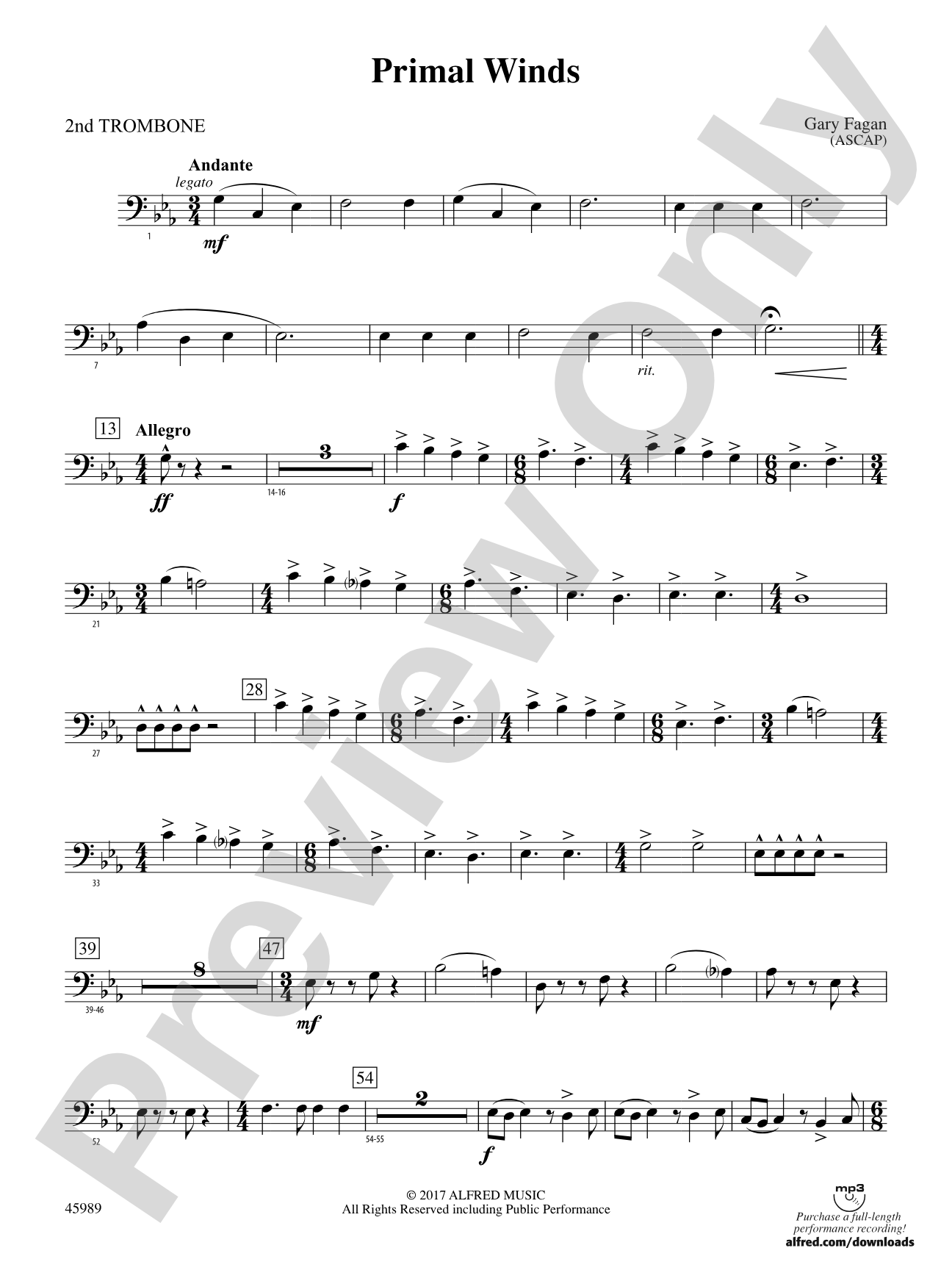 Primal Winds: 2nd Trombone