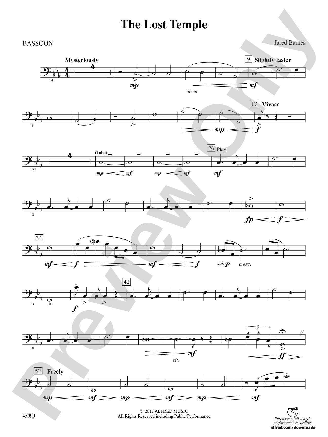 The Lost Temple: Bassoon