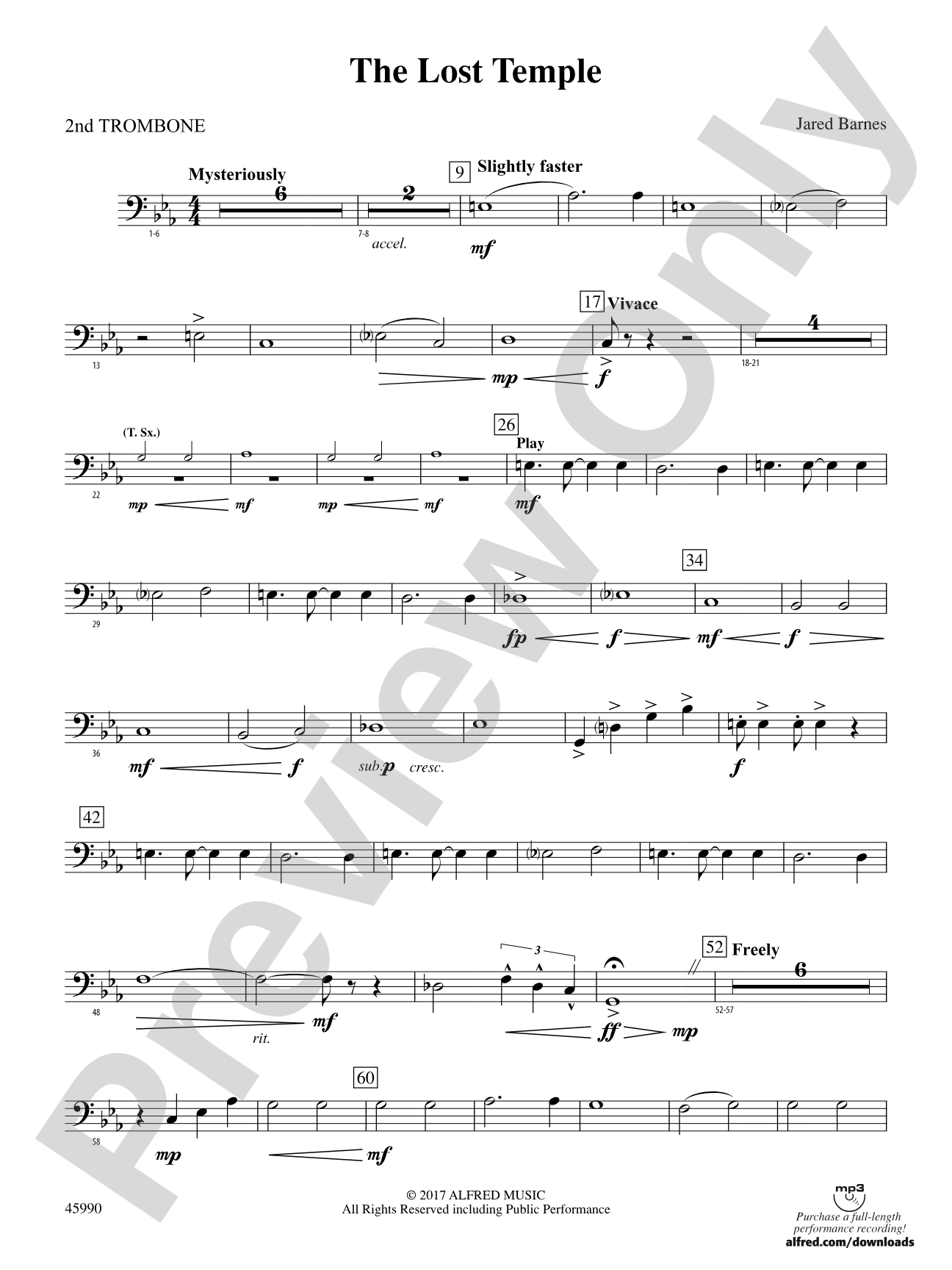 The Lost Temple: 2nd Trombone