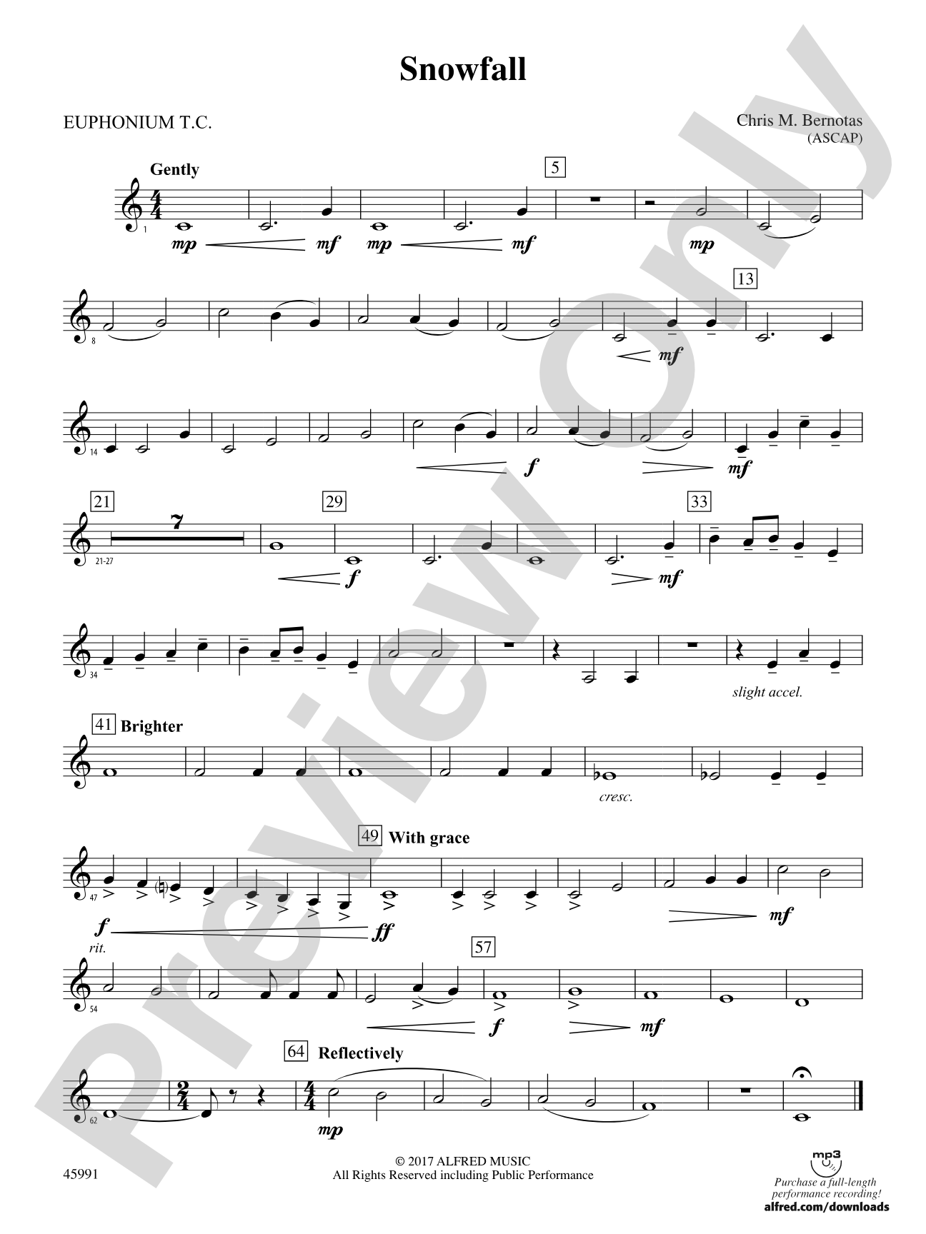 Snowfall: Baritone T.C.