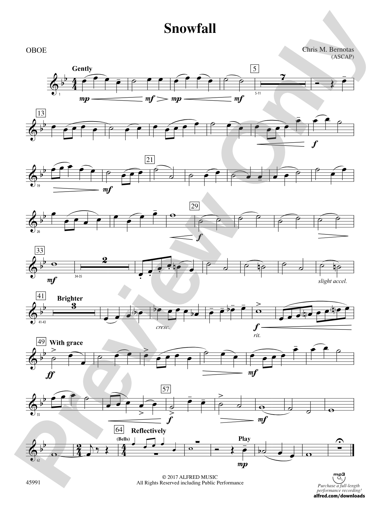 Snowfall: Oboe