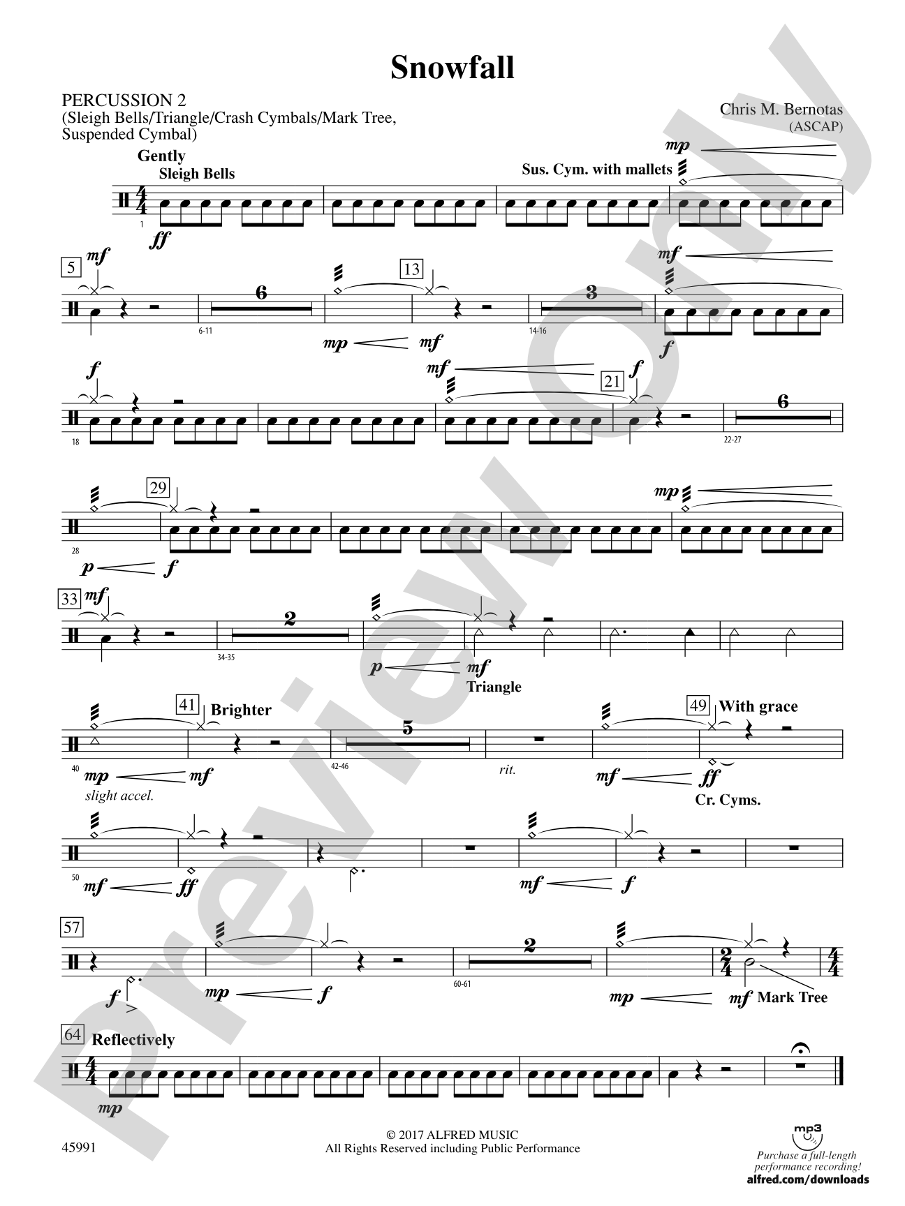 Snowfall: 2nd Percussion