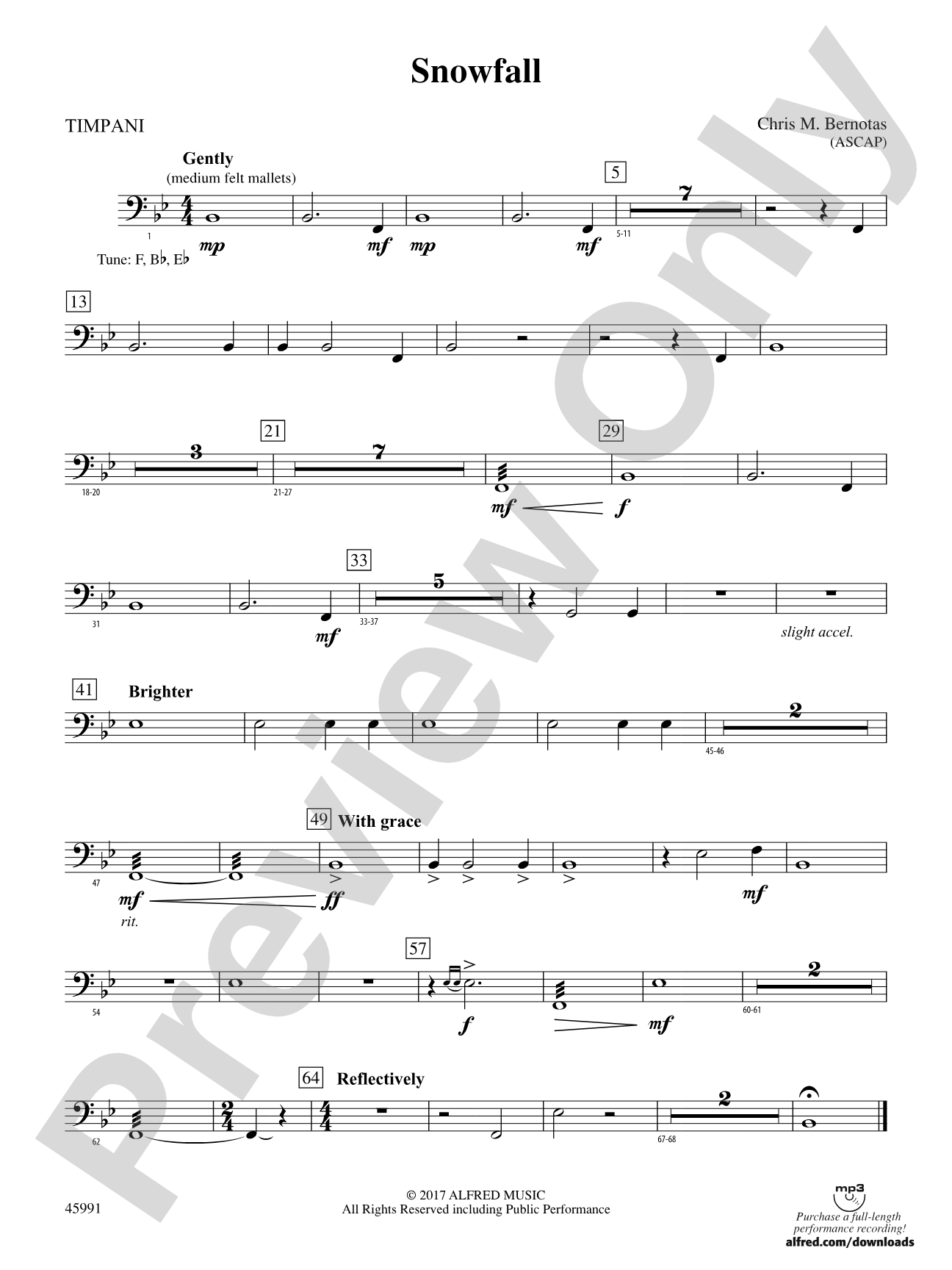 Snowfall: Timpani