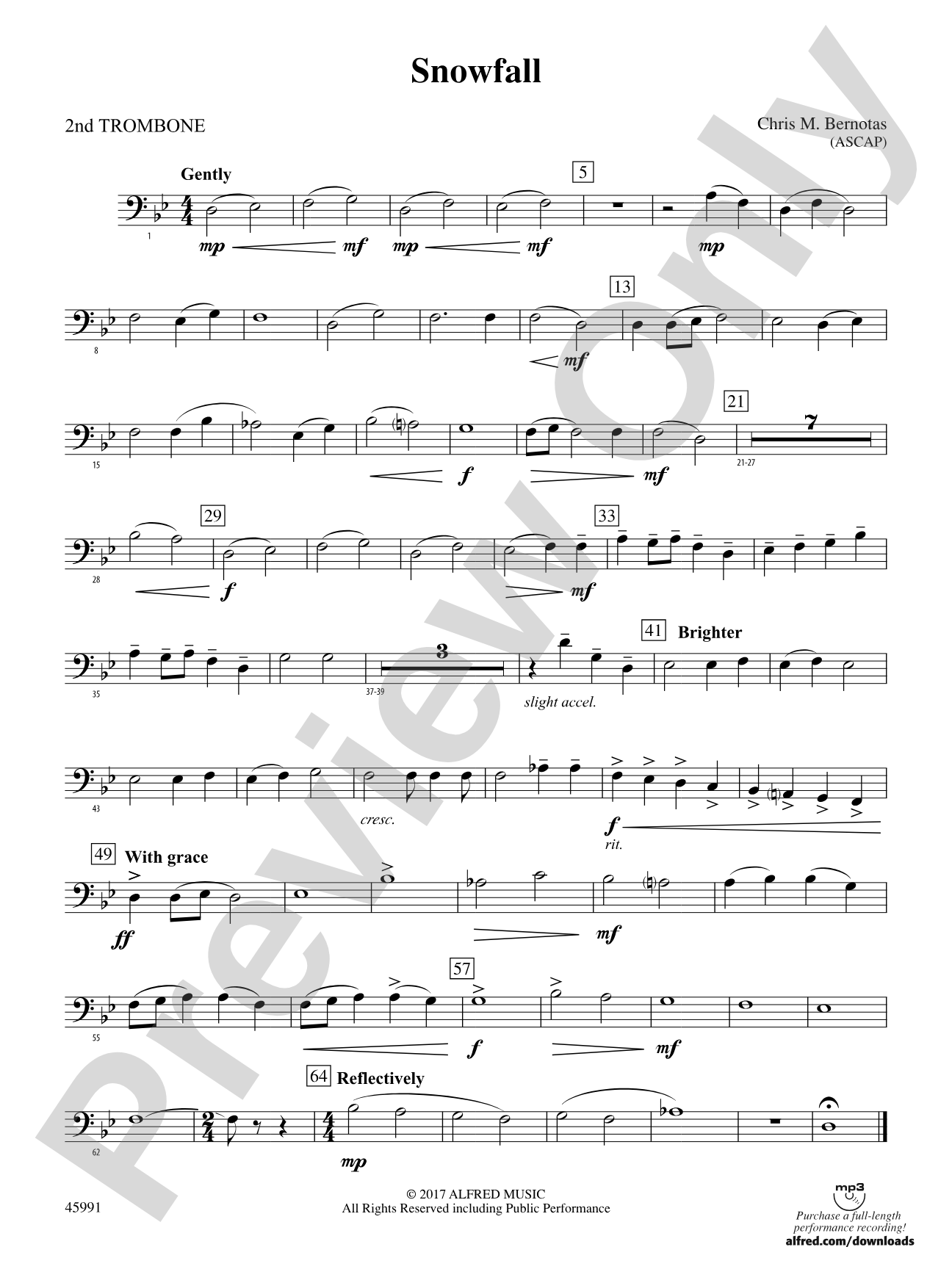 Snowfall: 2nd Trombone