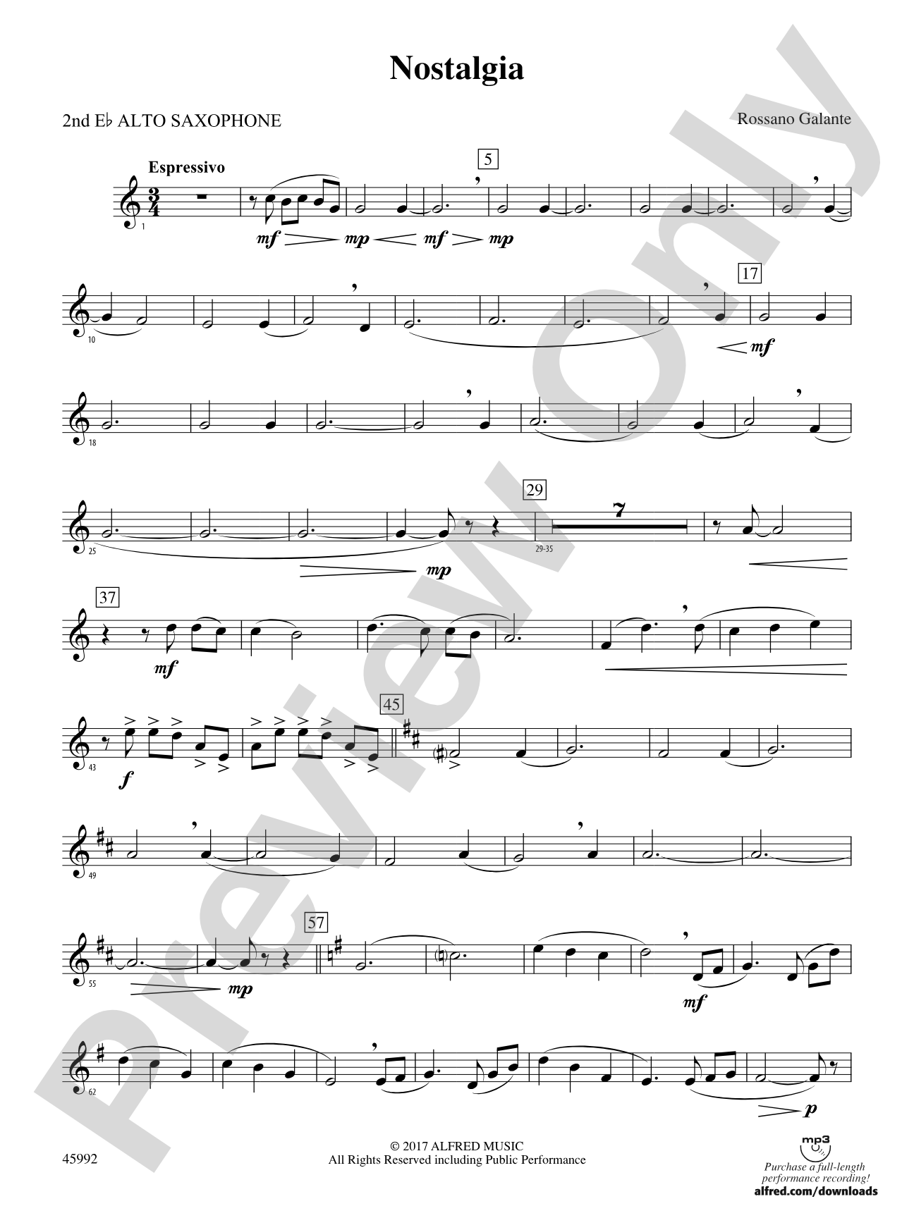 Nostalgia: 2nd E-flat Alto Saxophone