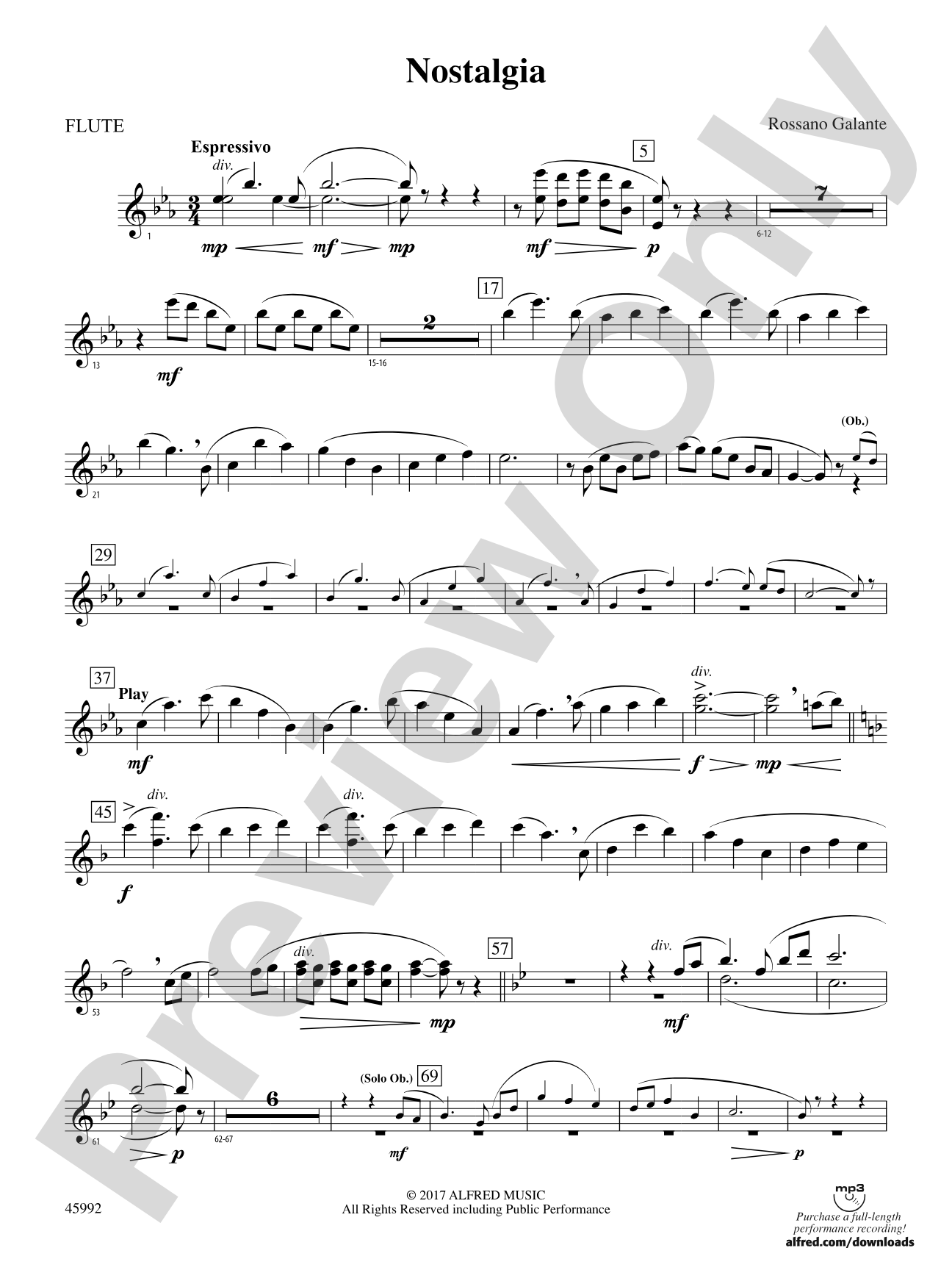 Nostalgia: Flute
