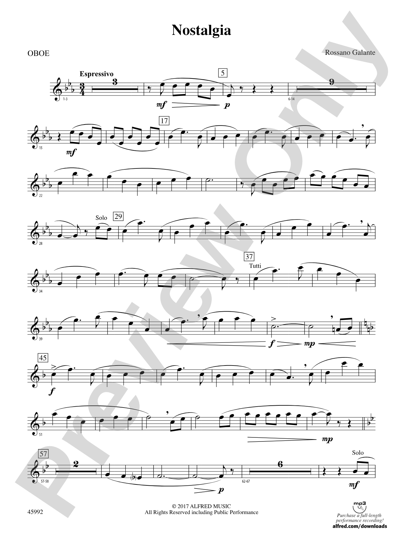 Nostalgia: Oboe