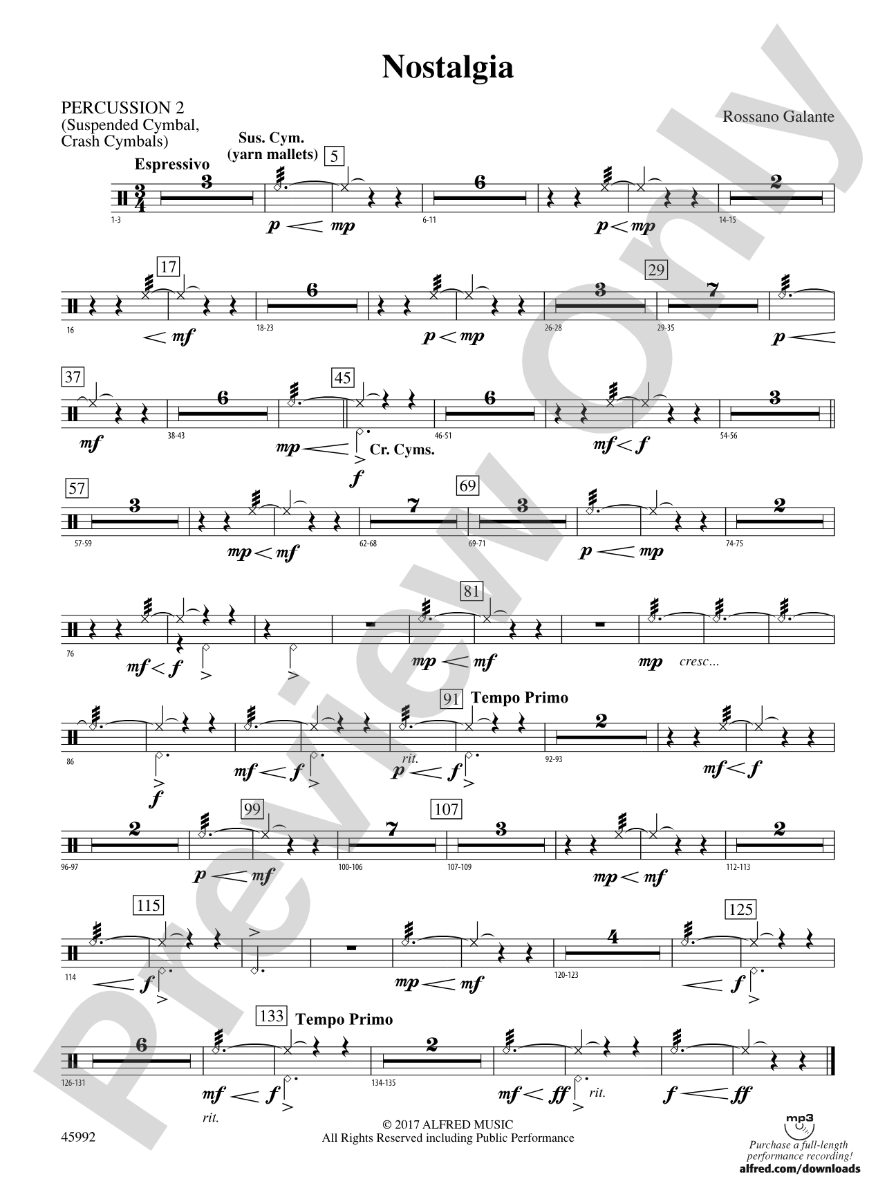 Nostalgia: 2nd Percussion