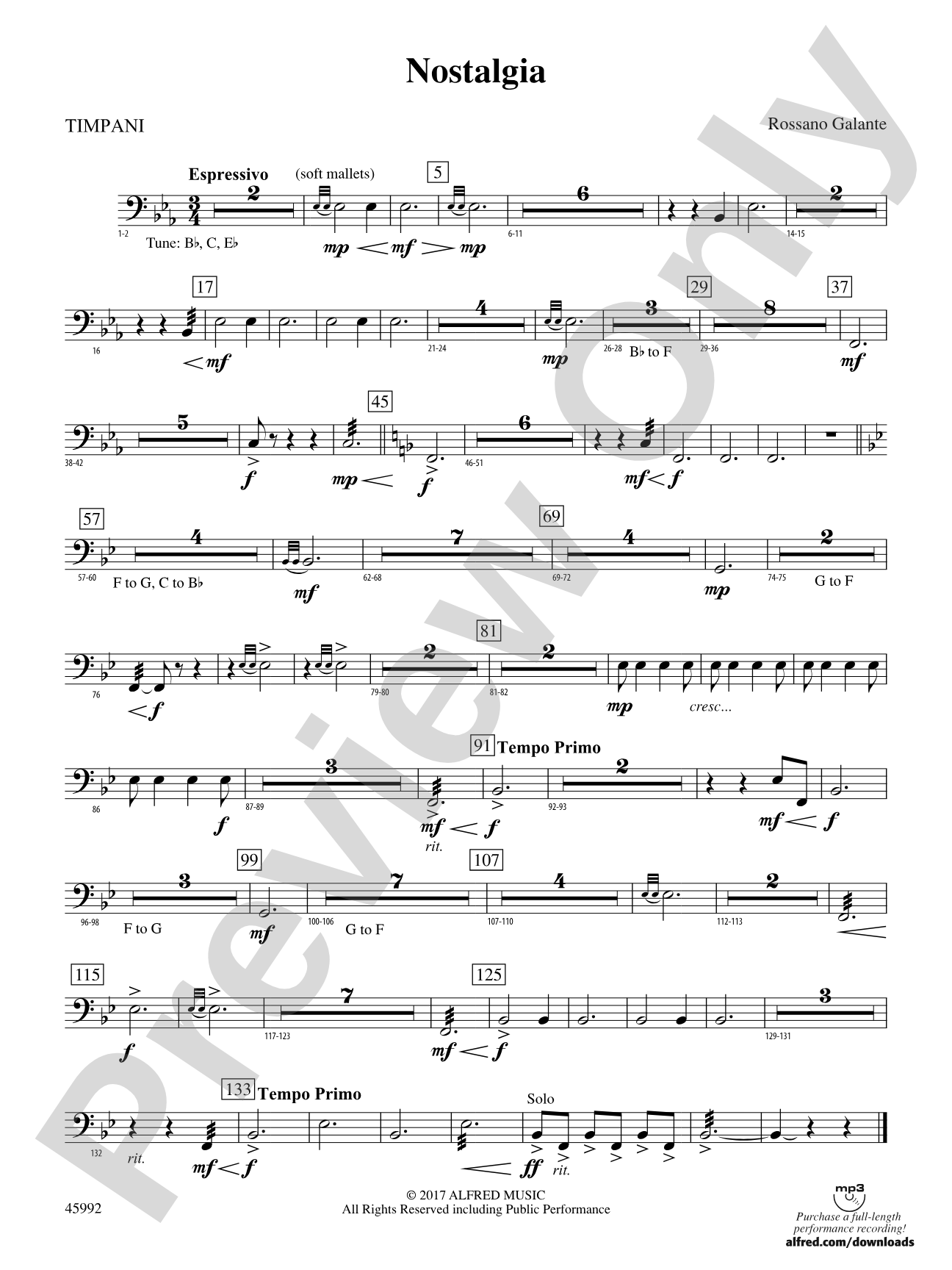 Nostalgia: Timpani