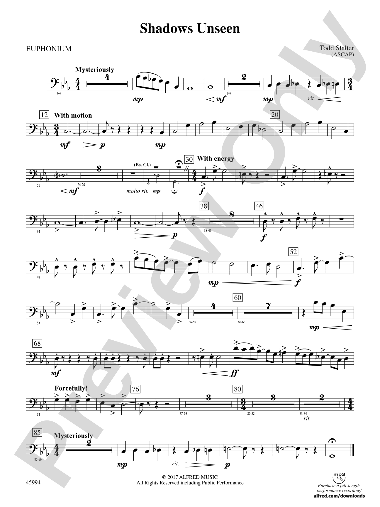 Shadows Unseen: Baritone B.C.