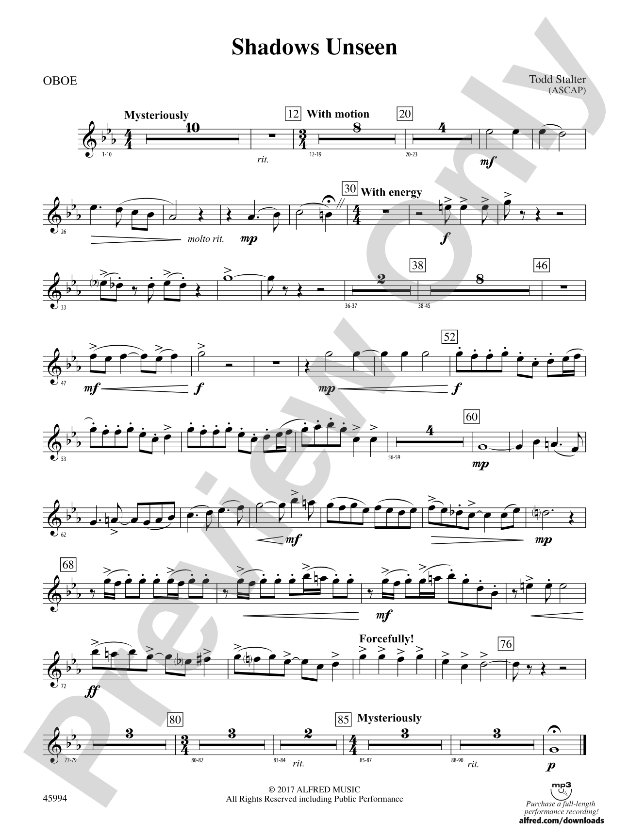 Shadows Unseen: Oboe