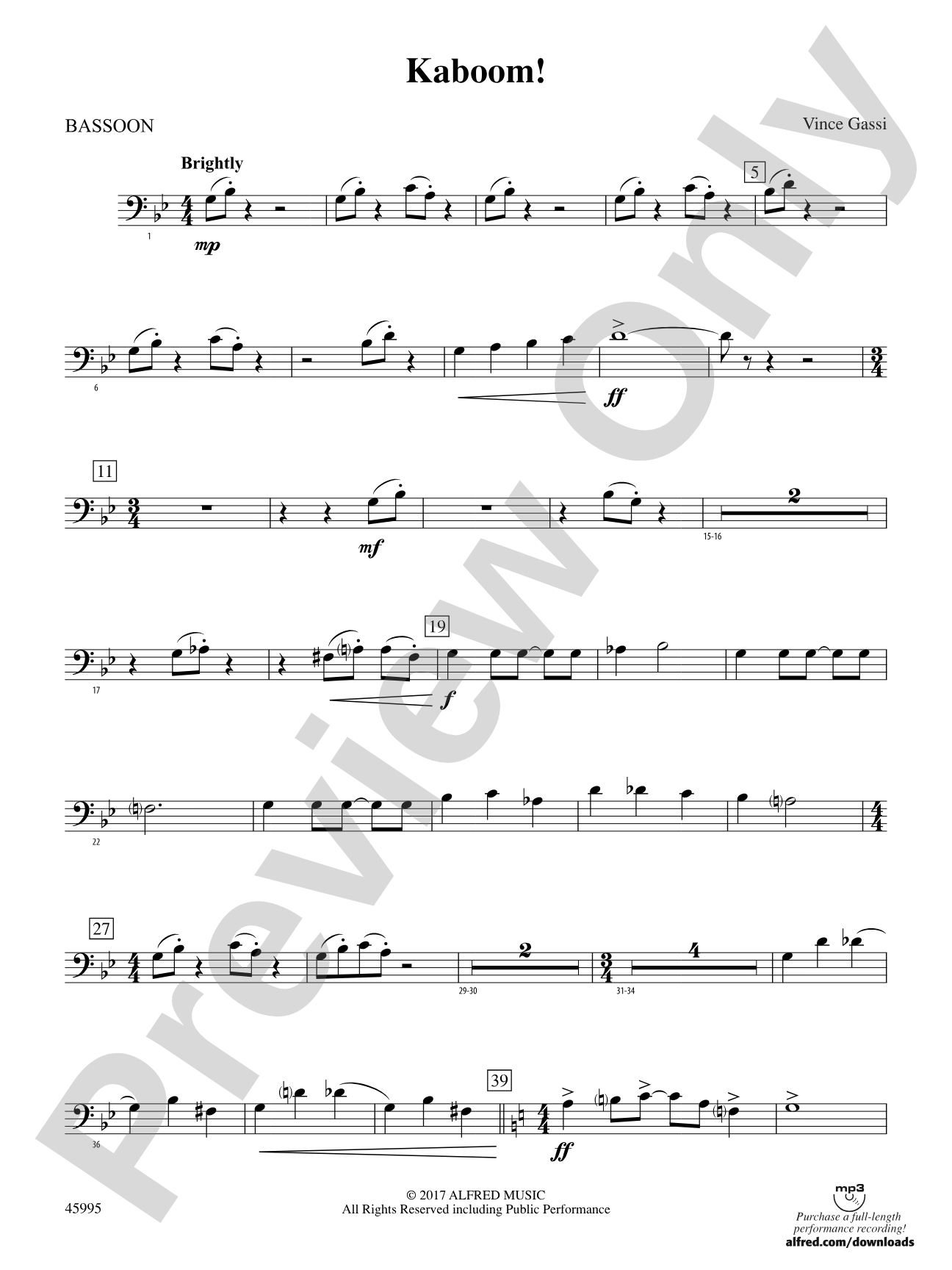 Kaboom!: Bassoon