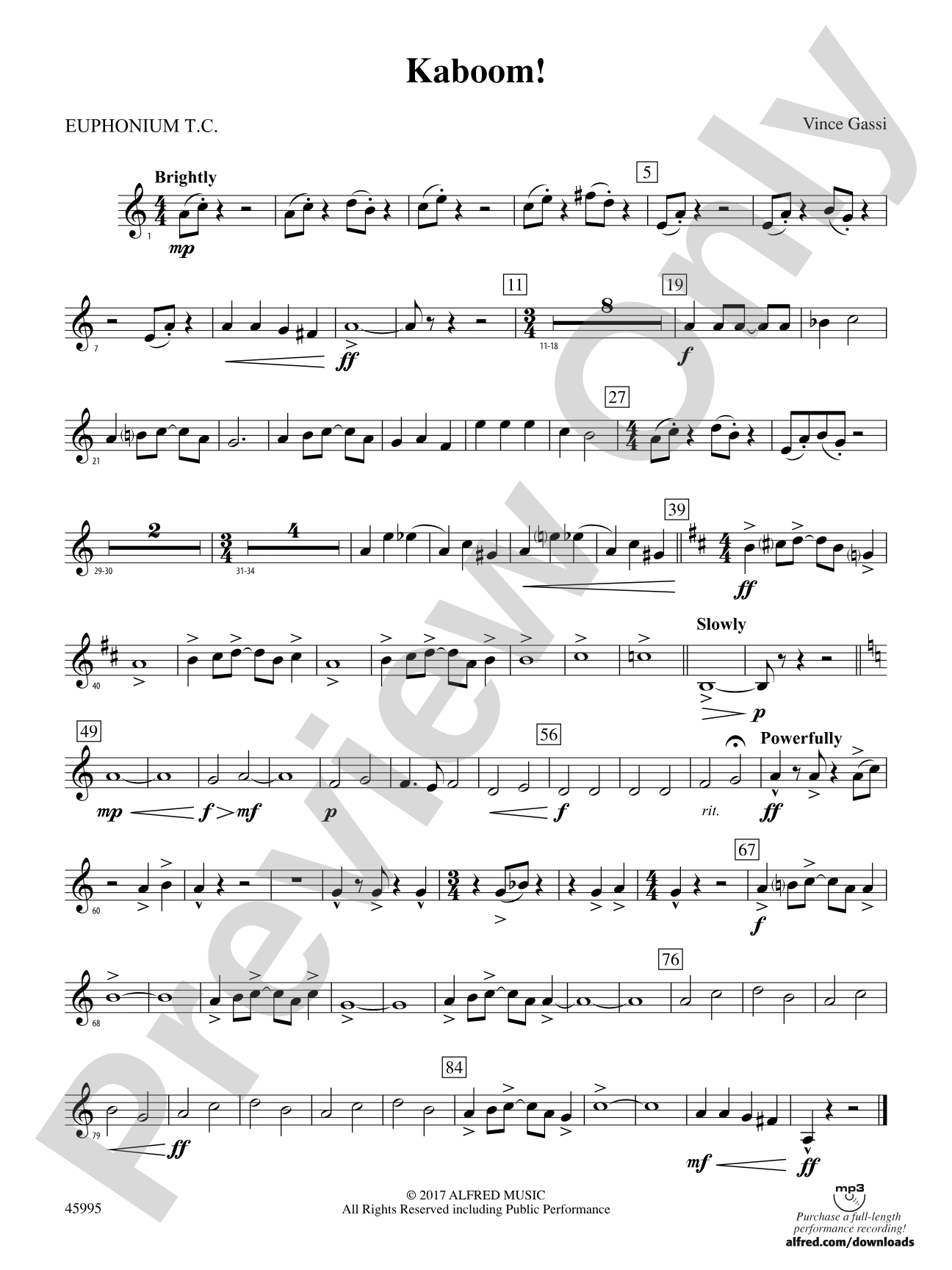 Kaboom!: Baritone T.C.