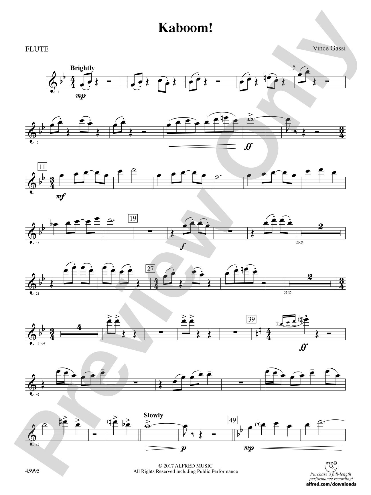 Kaboom!: Flute