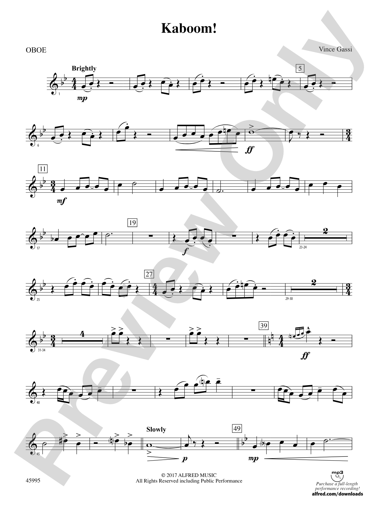 Kaboom!: Oboe