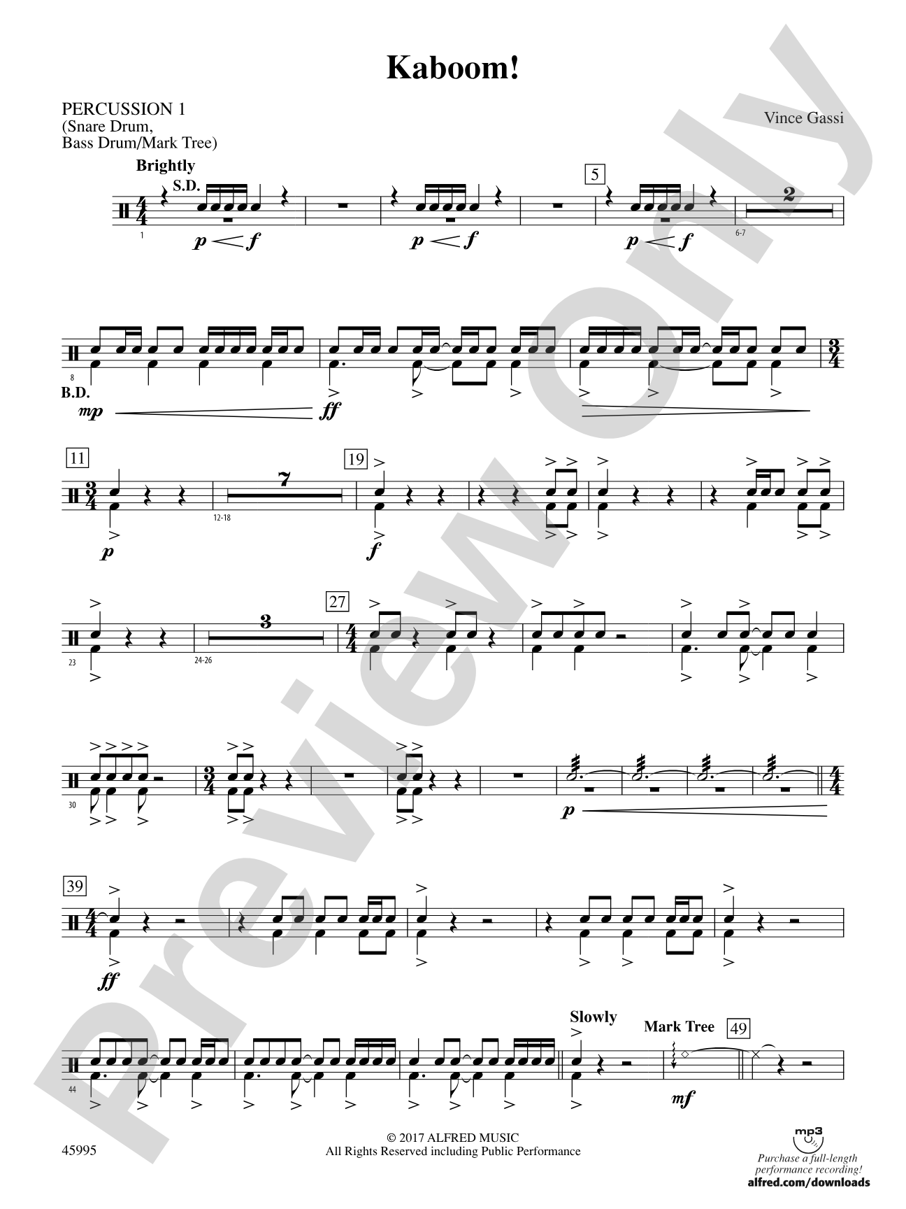 Kaboom!: 1st Percussion