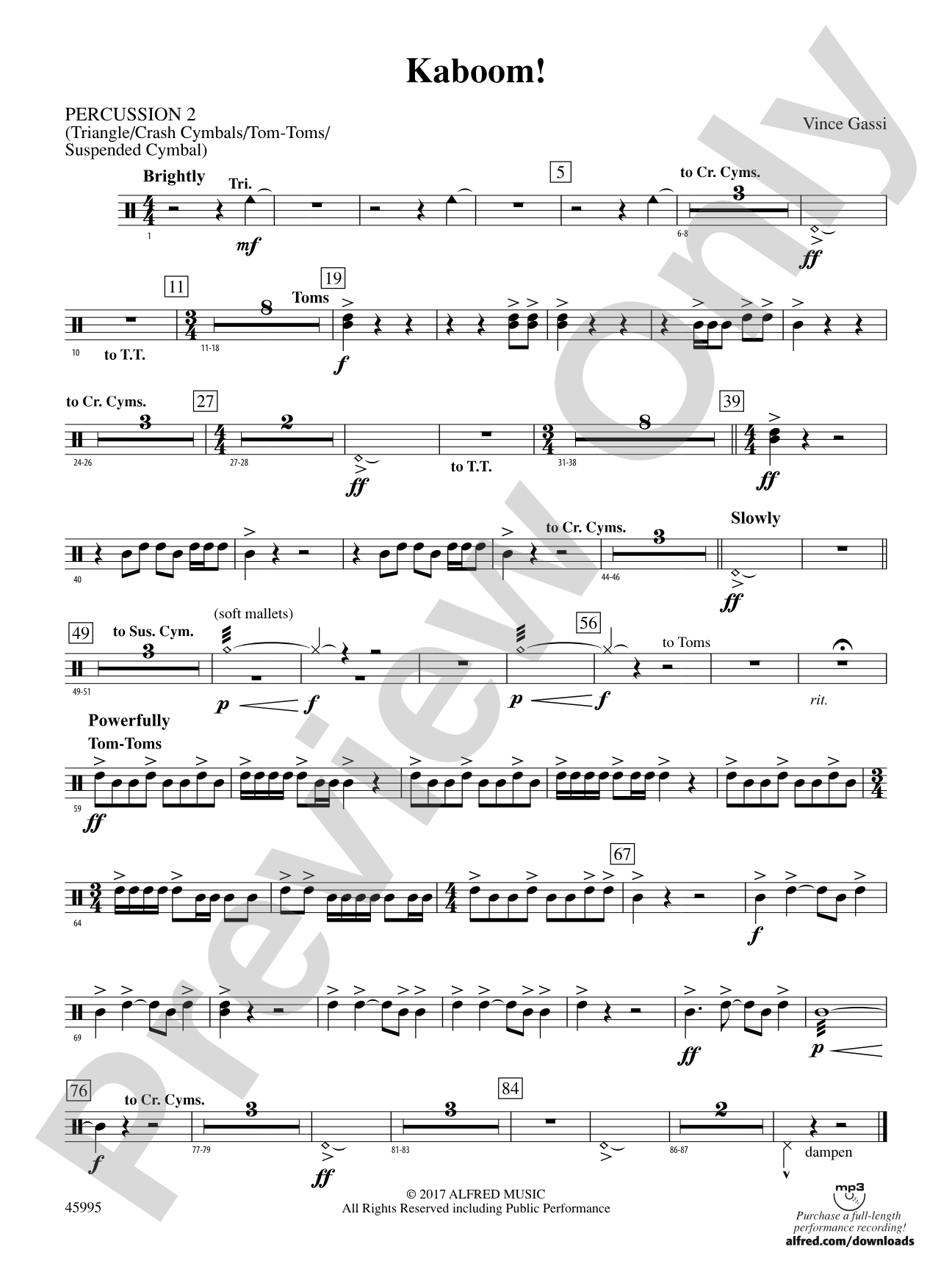 Kaboom!: 2nd Percussion