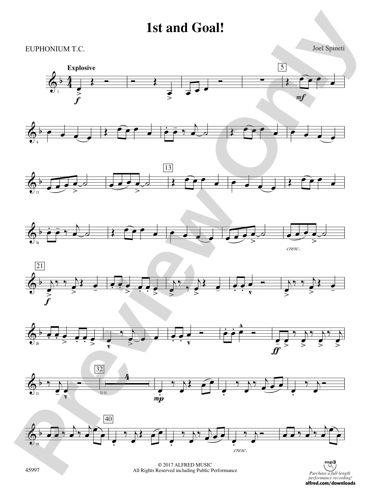 1st and Goal: Baritone T.C.