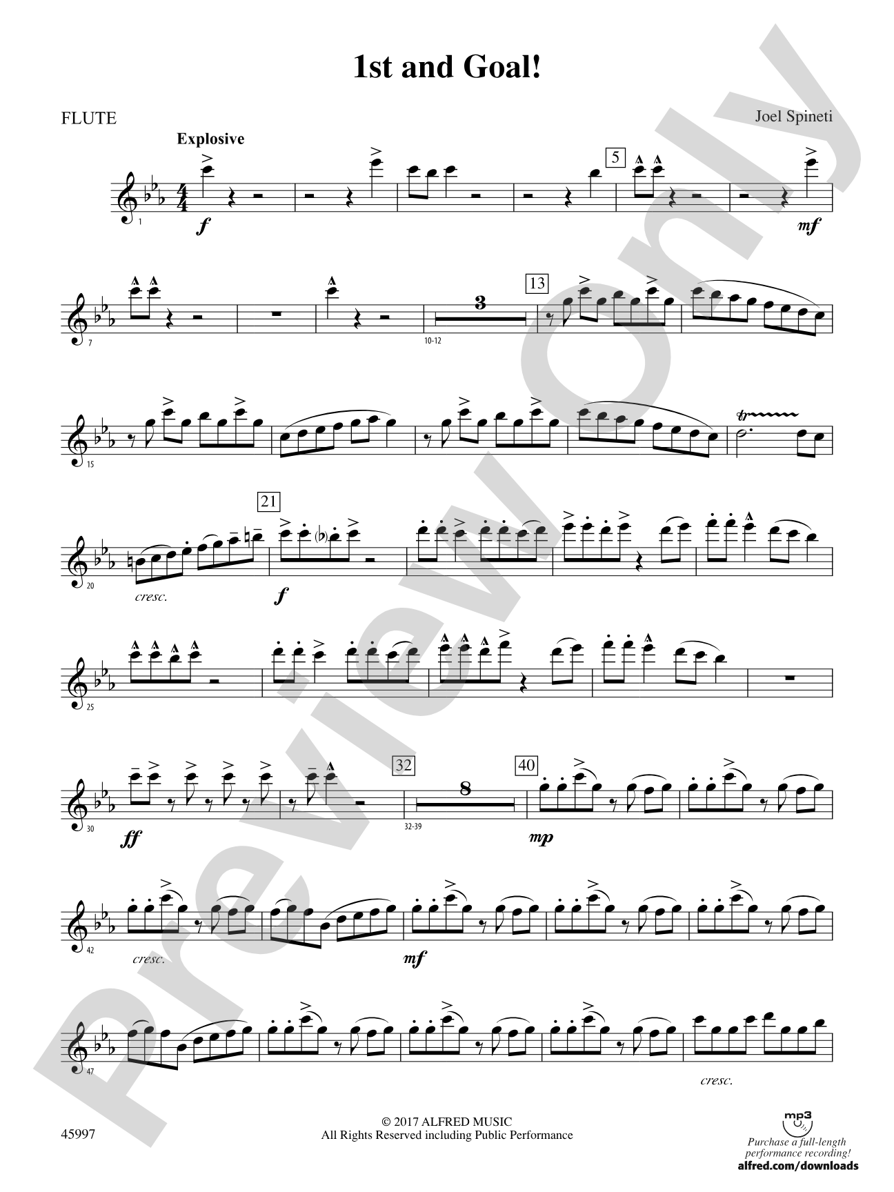1st and Goal: Flute