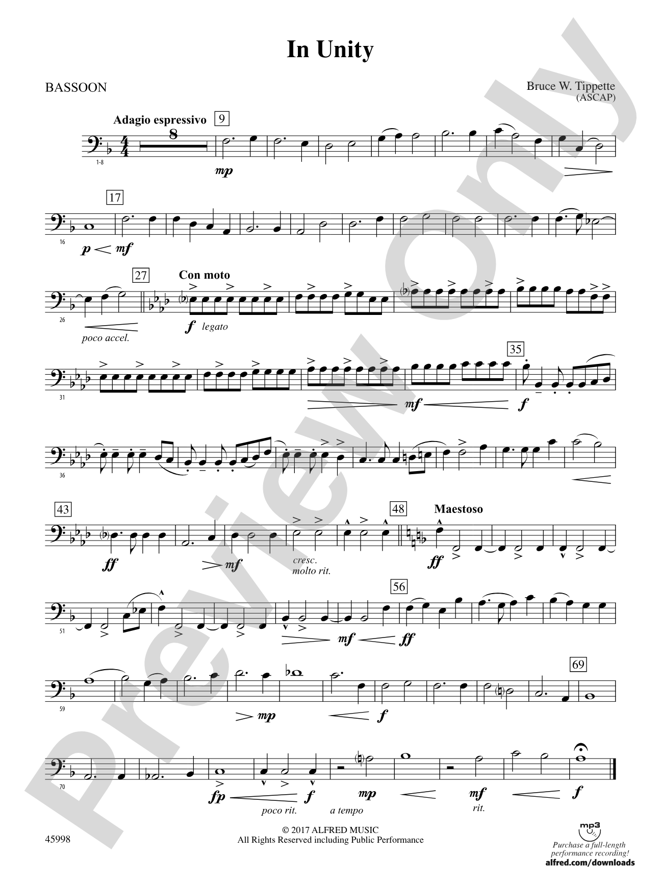 In Unity: Bassoon