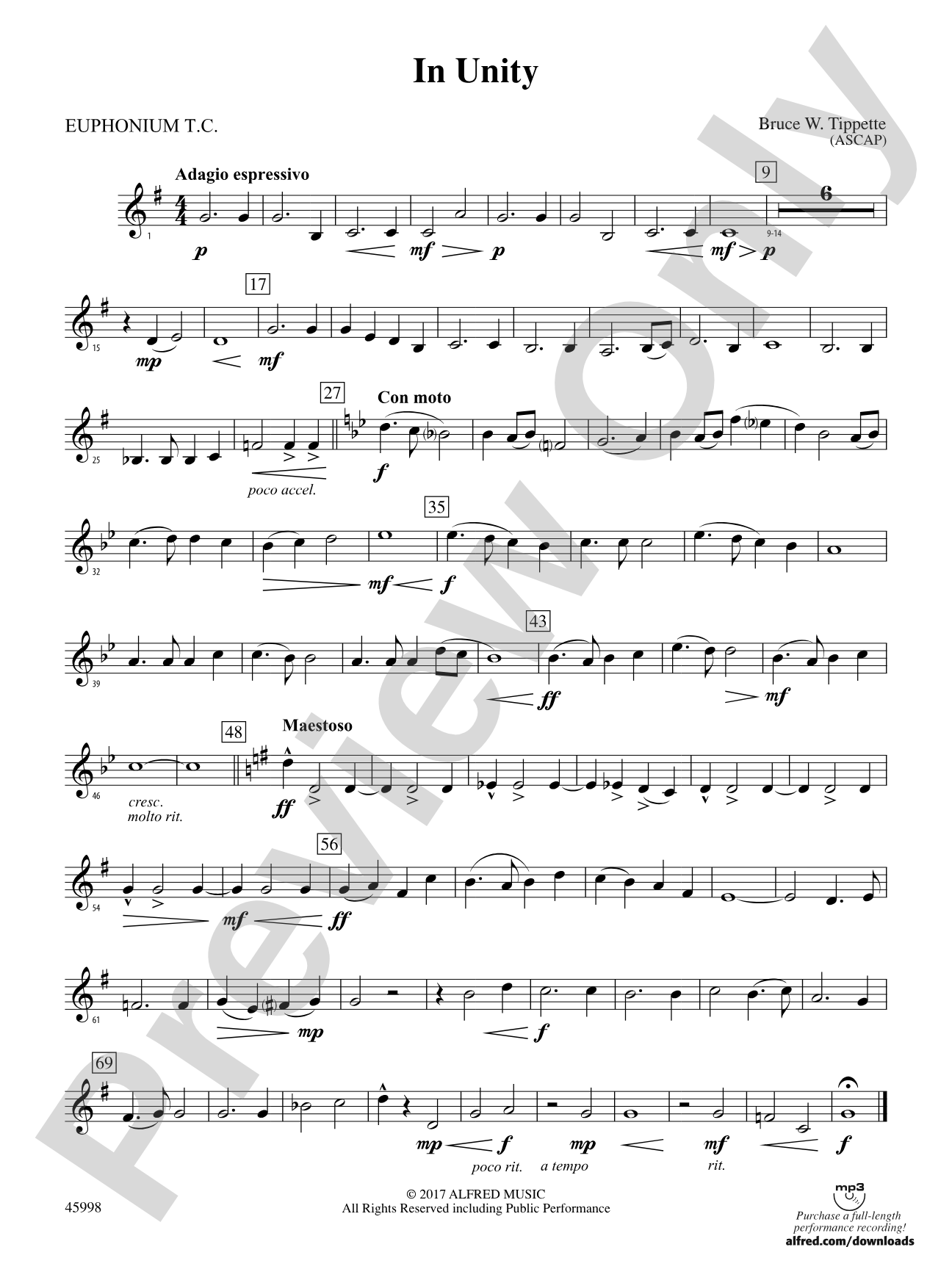In Unity: Baritone T.C.