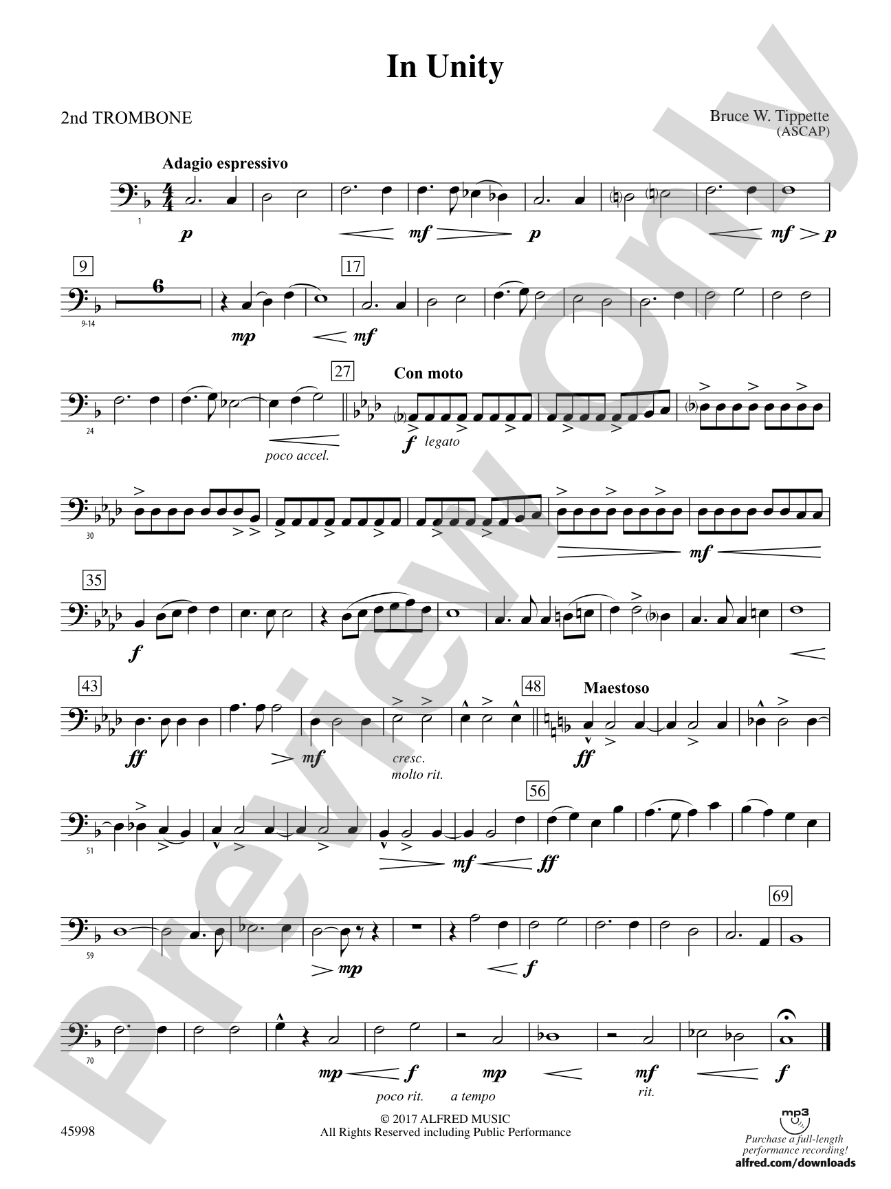 In Unity: 2nd Trombone