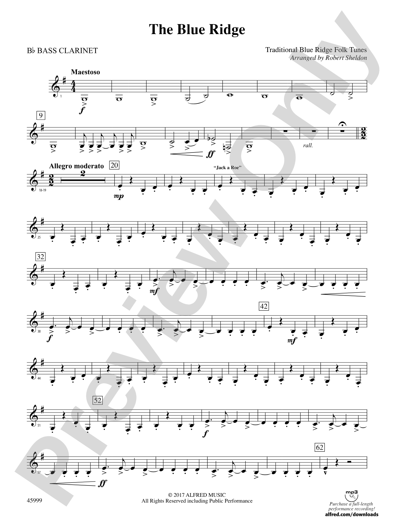 The Blue Ridge: B-flat Bass Clarinet