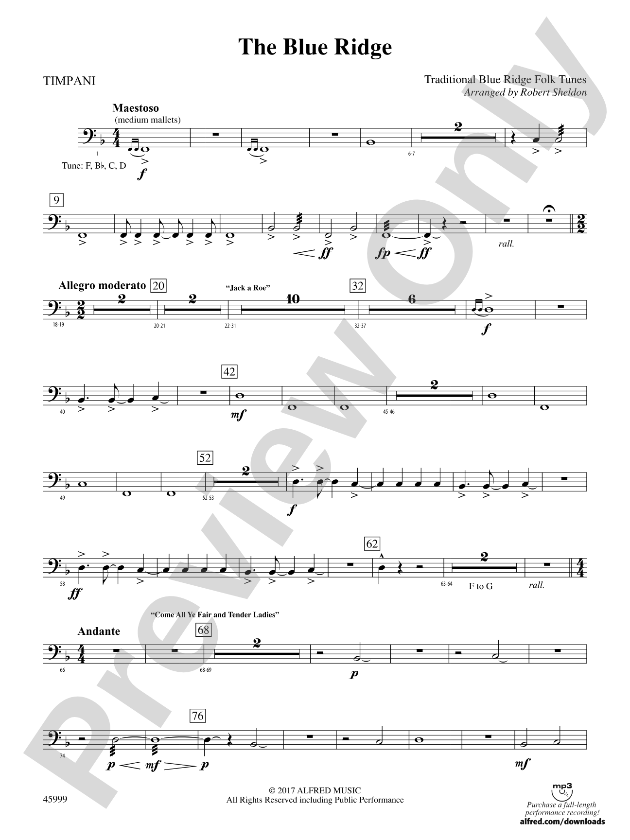 The Blue Ridge: Timpani