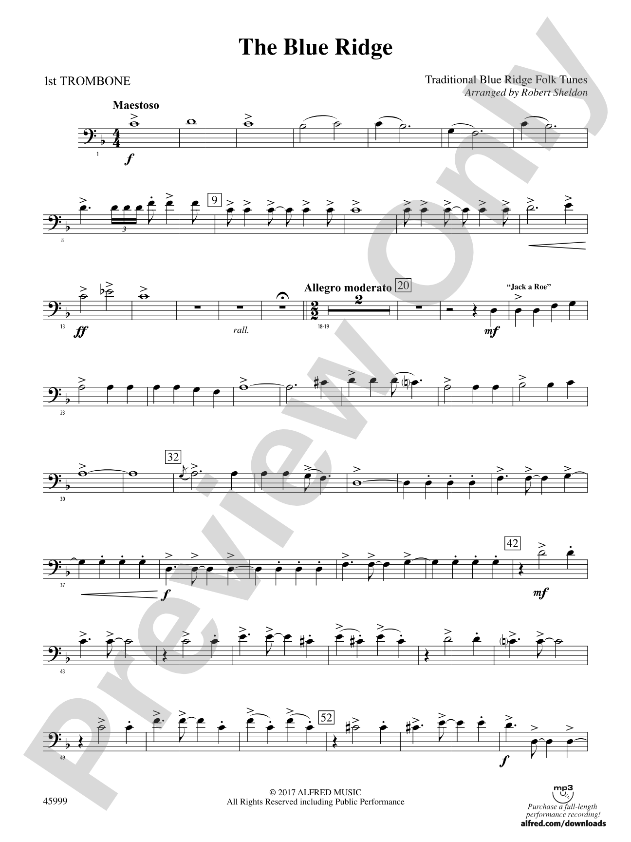 The Blue Ridge: 1st Trombone