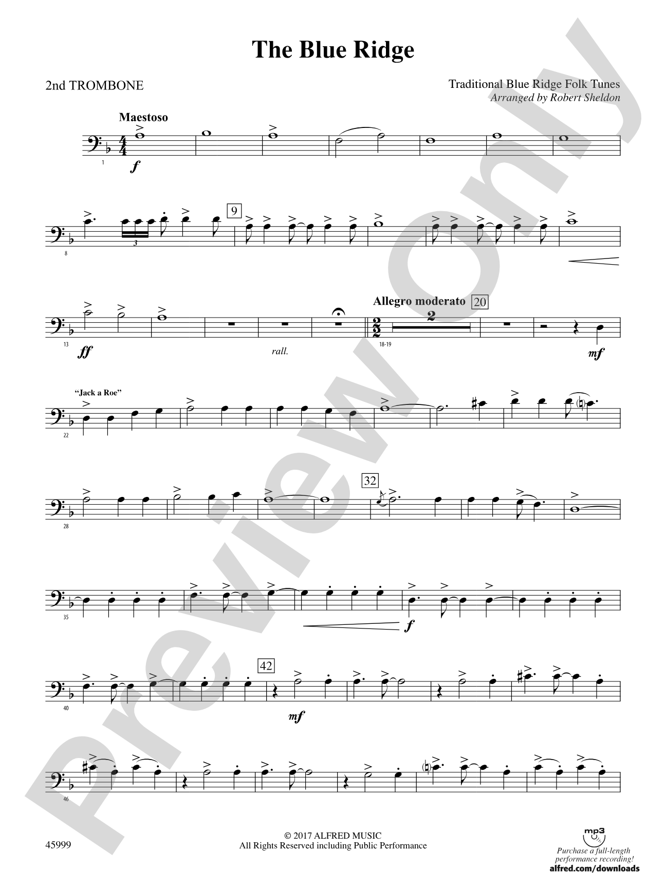 The Blue Ridge: 2nd Trombone