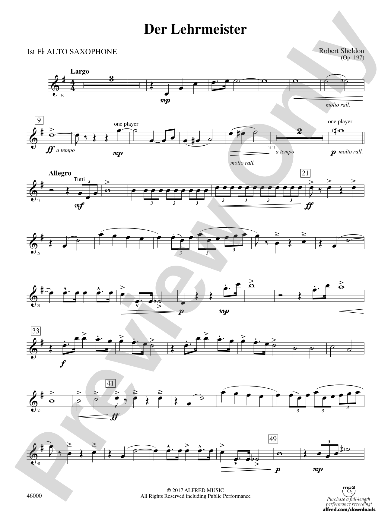 Der Lehrmeister: E-flat Alto Saxophone