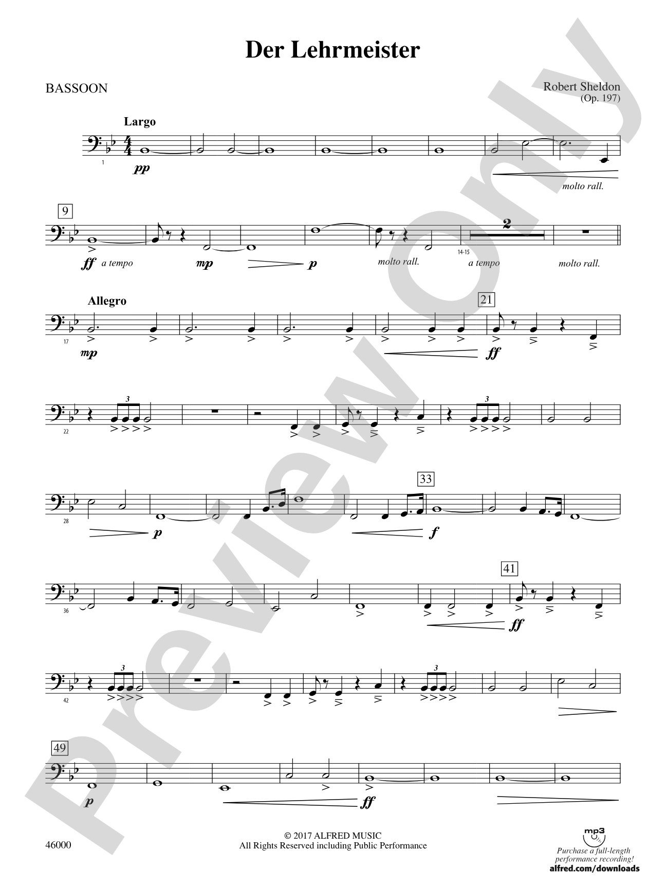 Der Lehrmeister: Bassoon