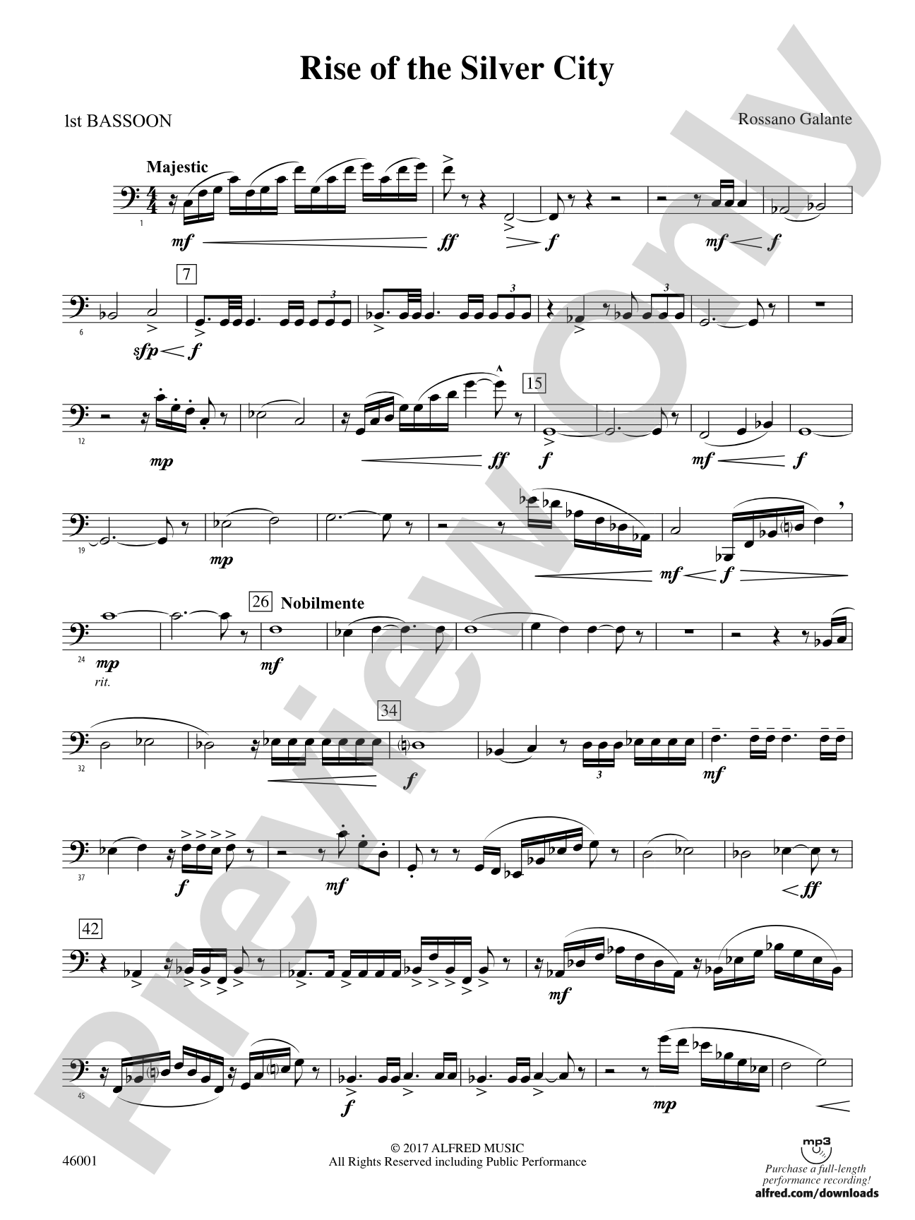 Rise of the Silver City: Bassoon