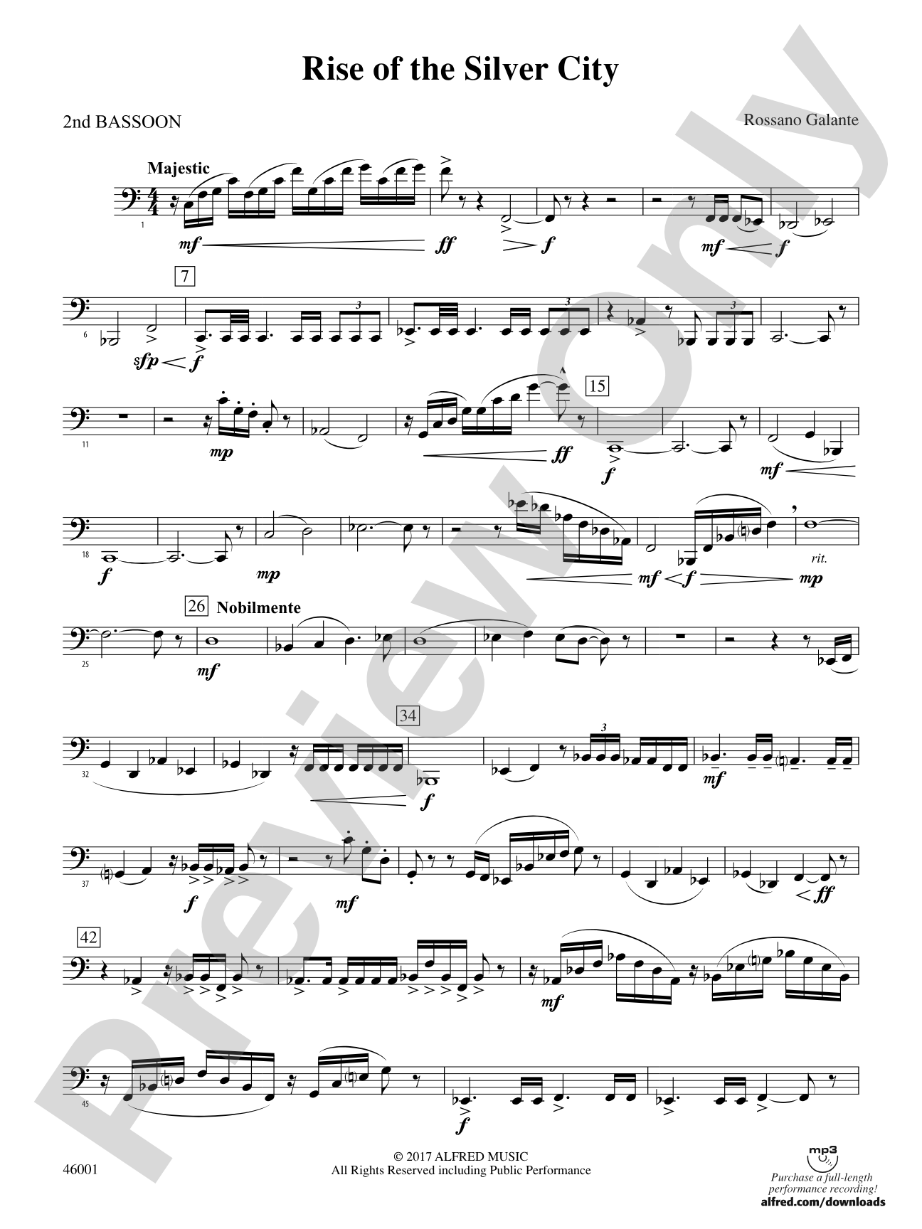 Rise of the Silver City: 2nd Bassoon