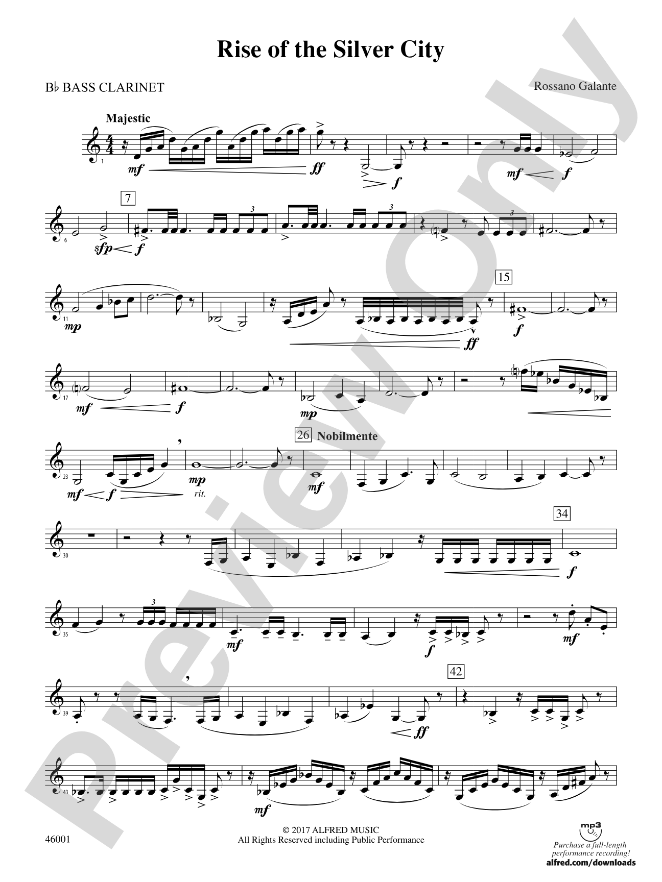 Rise of the Silver City: B-flat Bass Clarinet