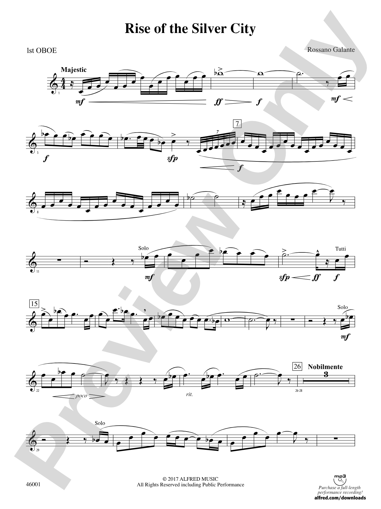 Rise of the Silver City: Oboe