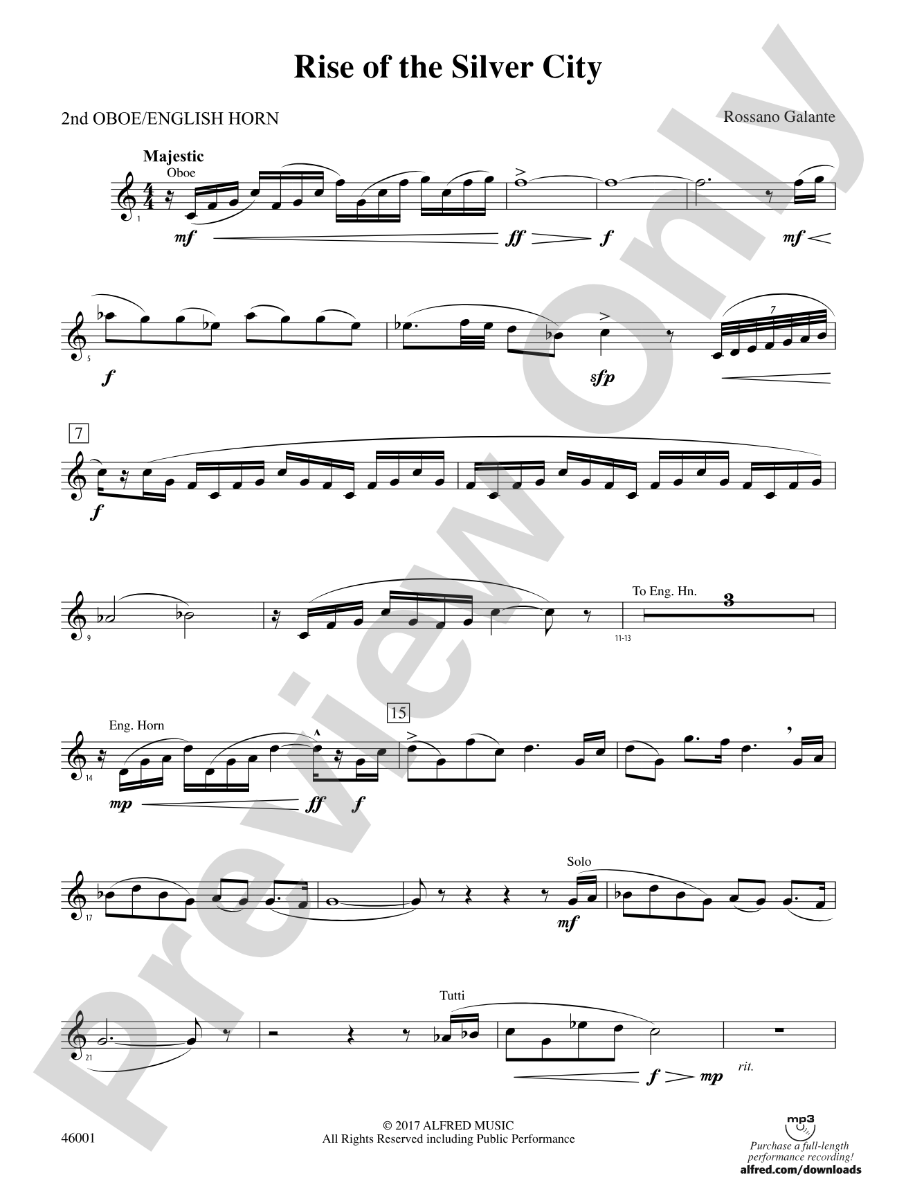 Rise of the Silver City: 2nd Oboe